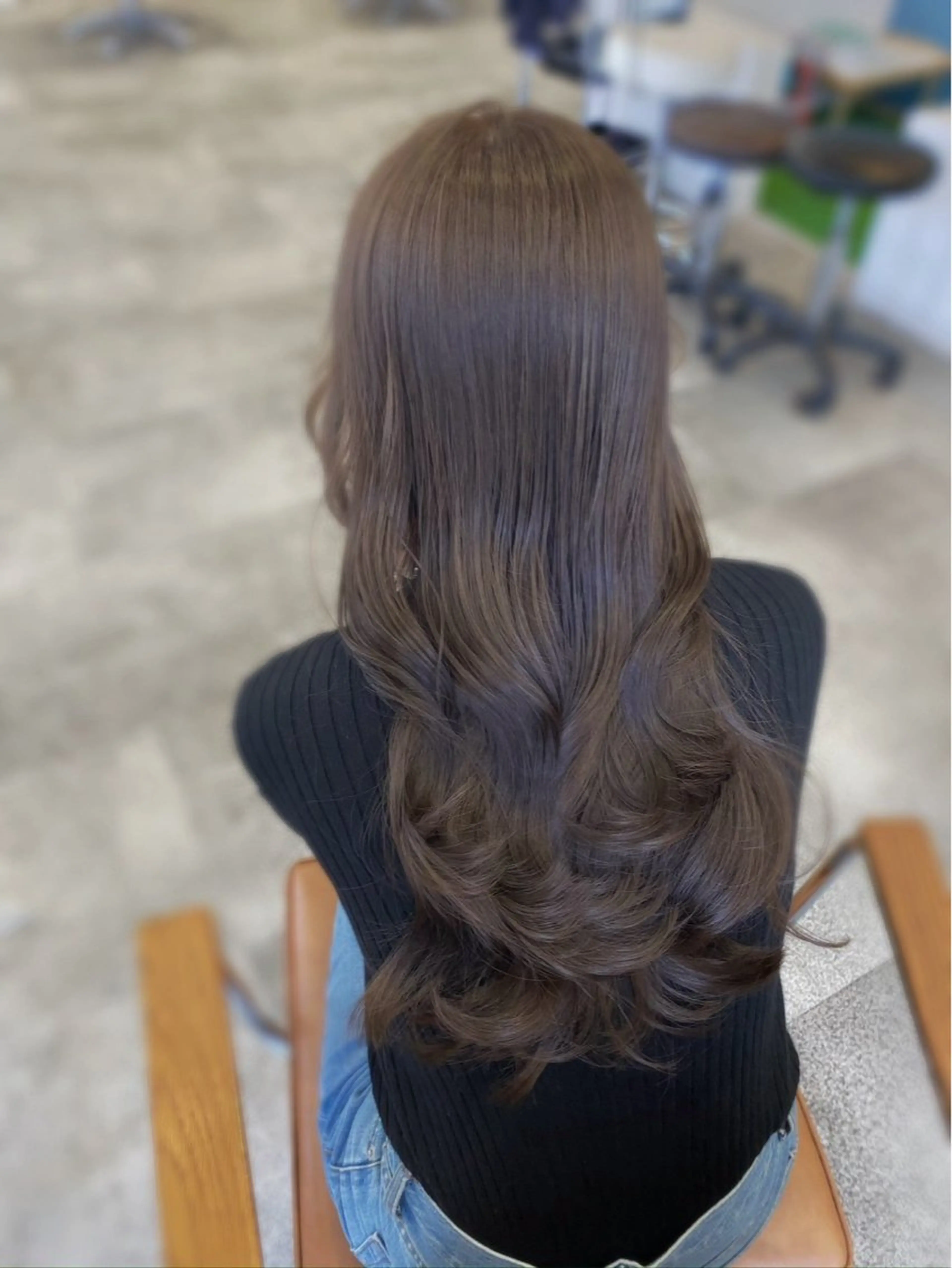 ロング チョコカラー🤎 韓国風/MIHOのヘアスタイル