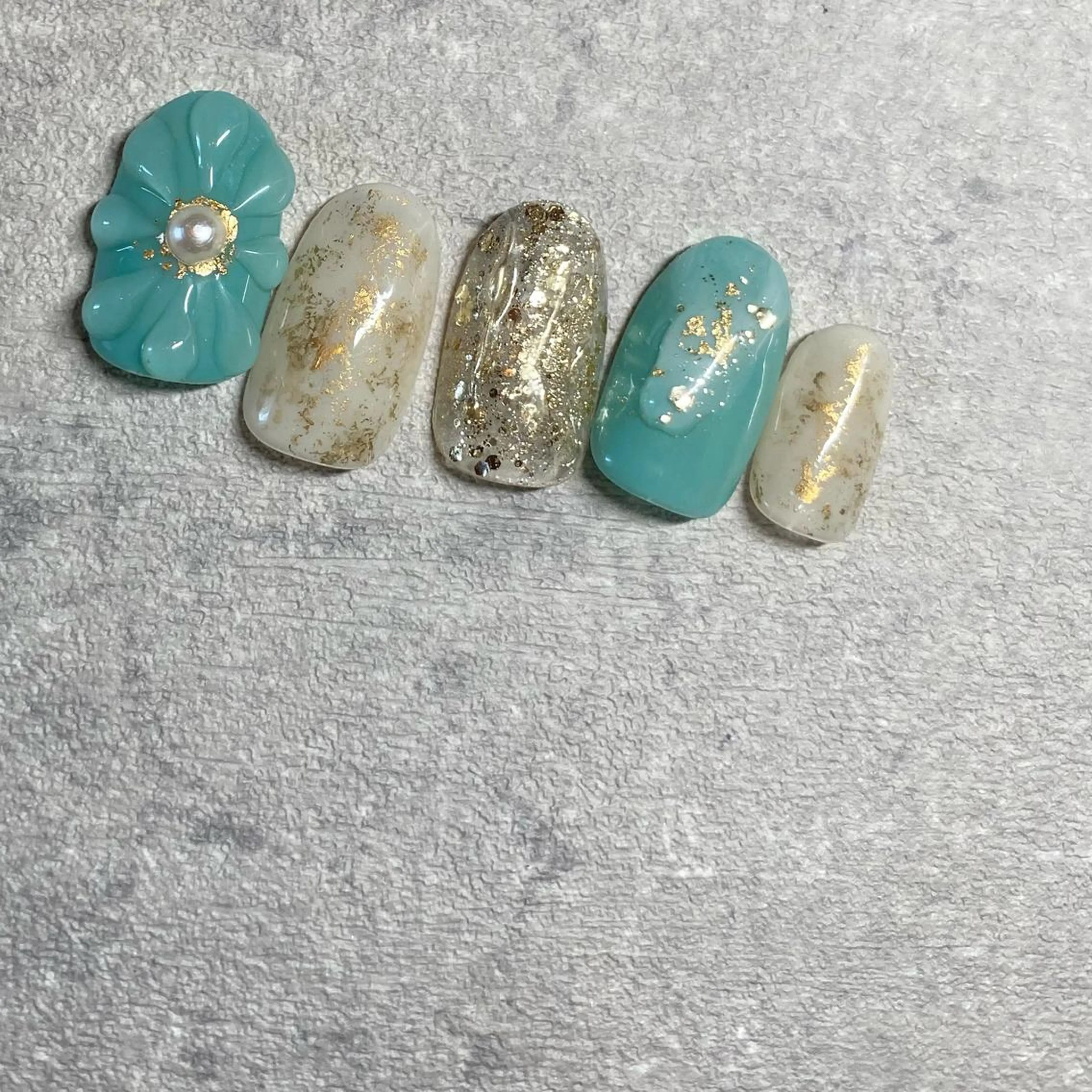 ネイル アートネイル フットネイル ニュアンスネイル 冬ネイル 山田 貴子のネイルデザイン