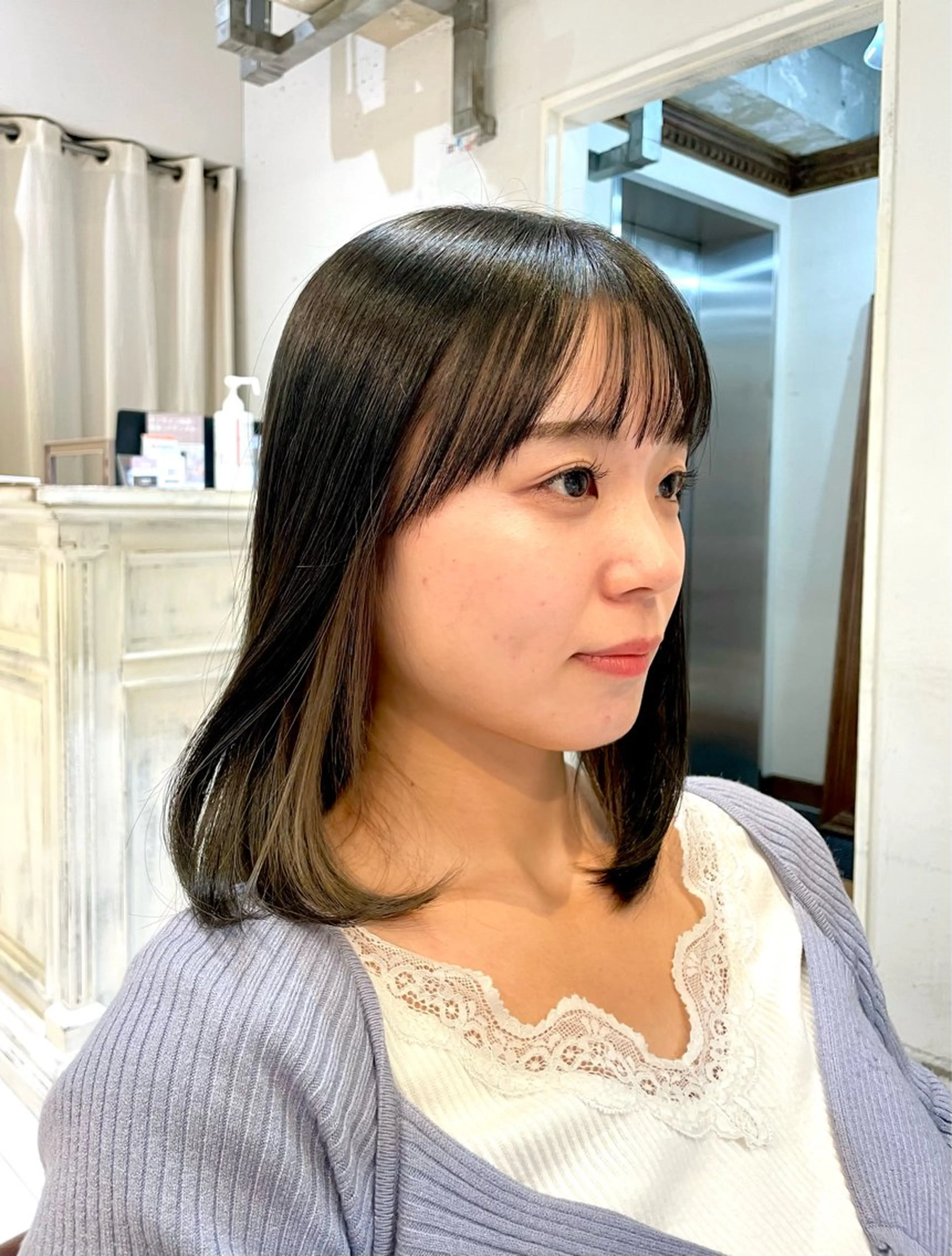 ミディアム カラー F Beauty表参道所属・髪質改善/縮毛矯正/ レイヤーカット/ガブのヘアスタイル