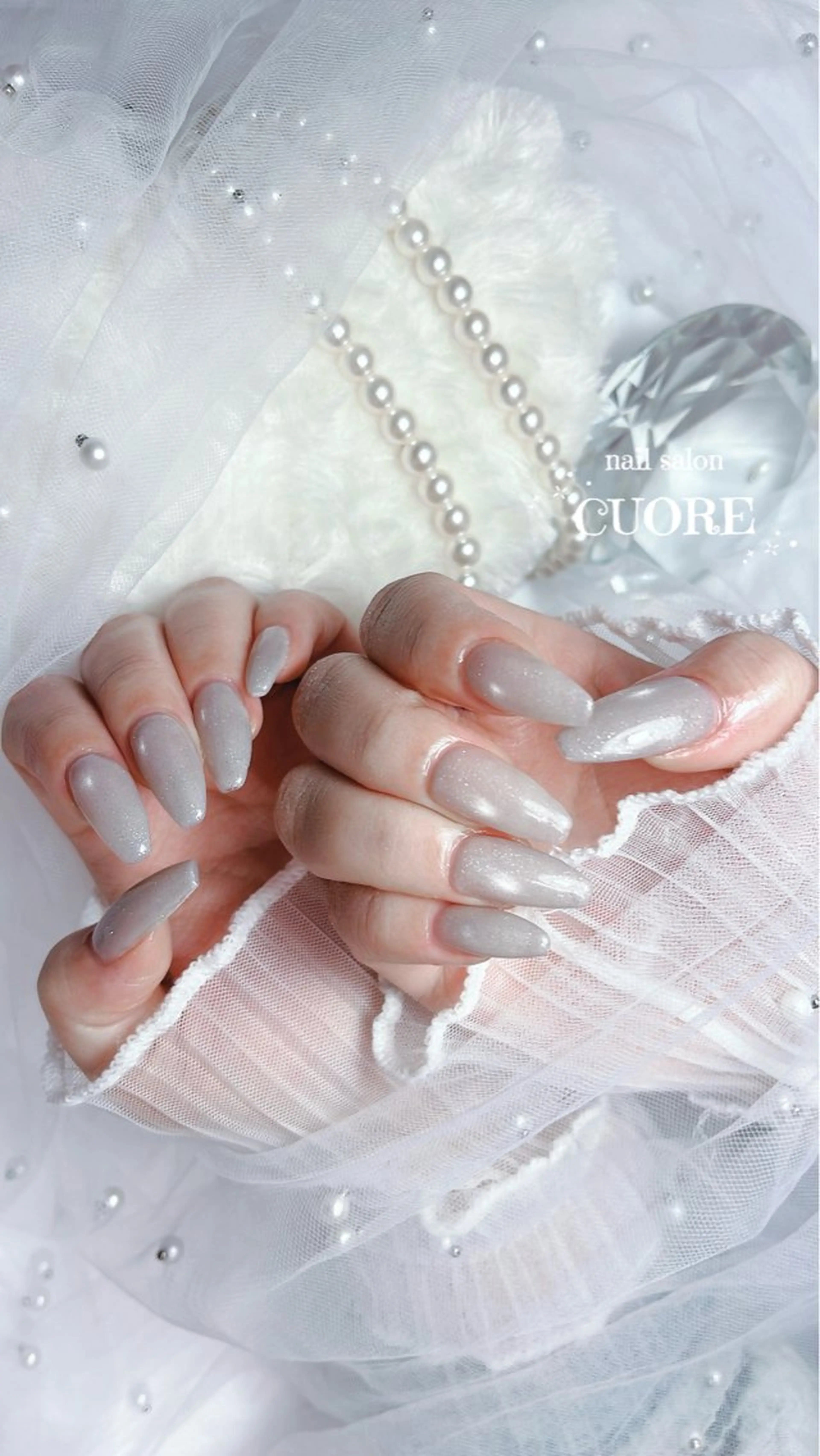 ネイル フラッシュネイル フラッシュマグ マグネットネイル ワンカラーネイル シンプルネイル ハンドネイル nail salon CUOREのネイルデザイン