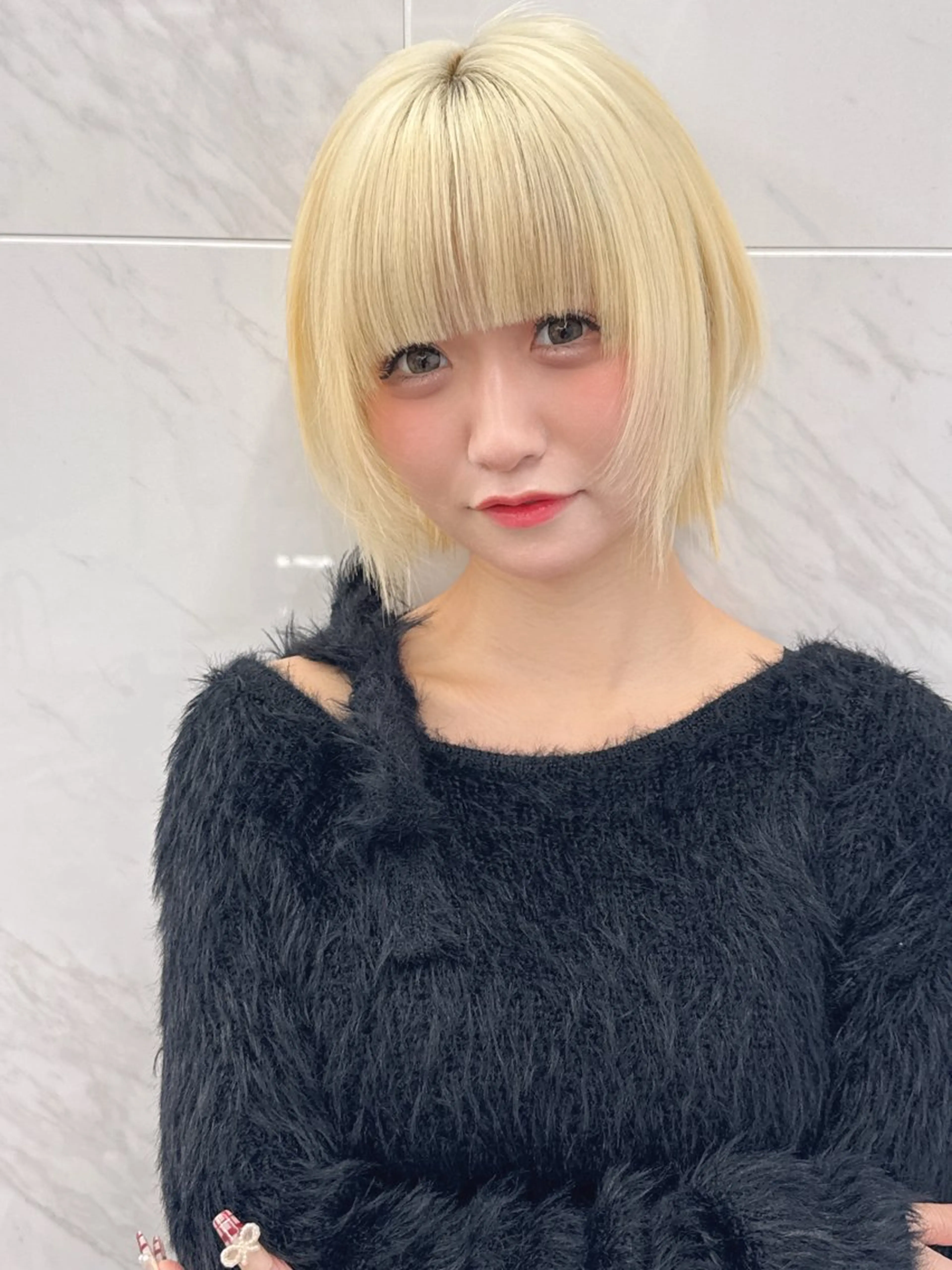 ショート カラー ヘアカラー ヘアセット 栄美容師/kiti /ボブ/ケントのヘアスタイル