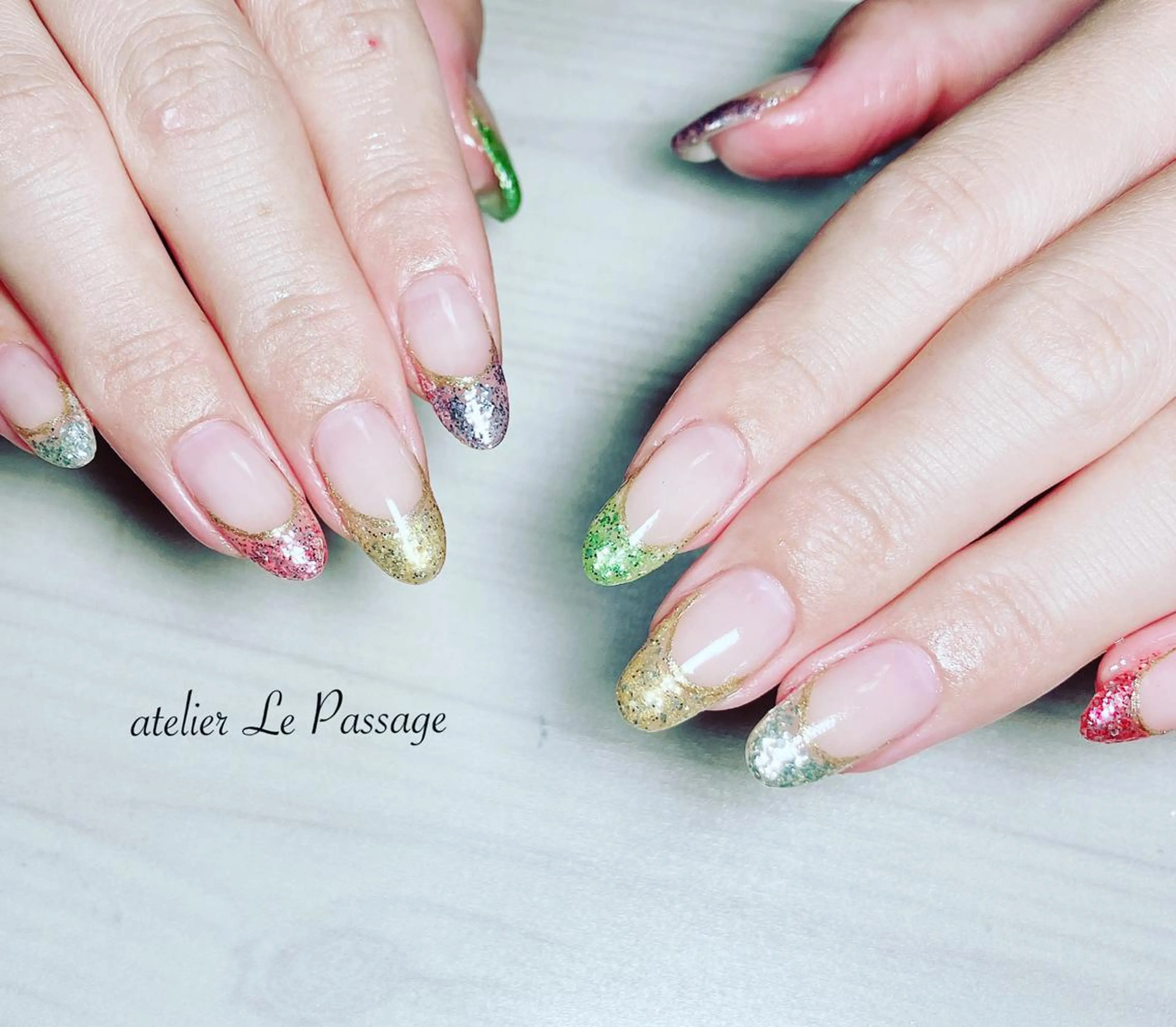 ネイル フレンチネイル ジェルネイル オフィスネイル パラジェル h nakatsukaのネイルデザイン