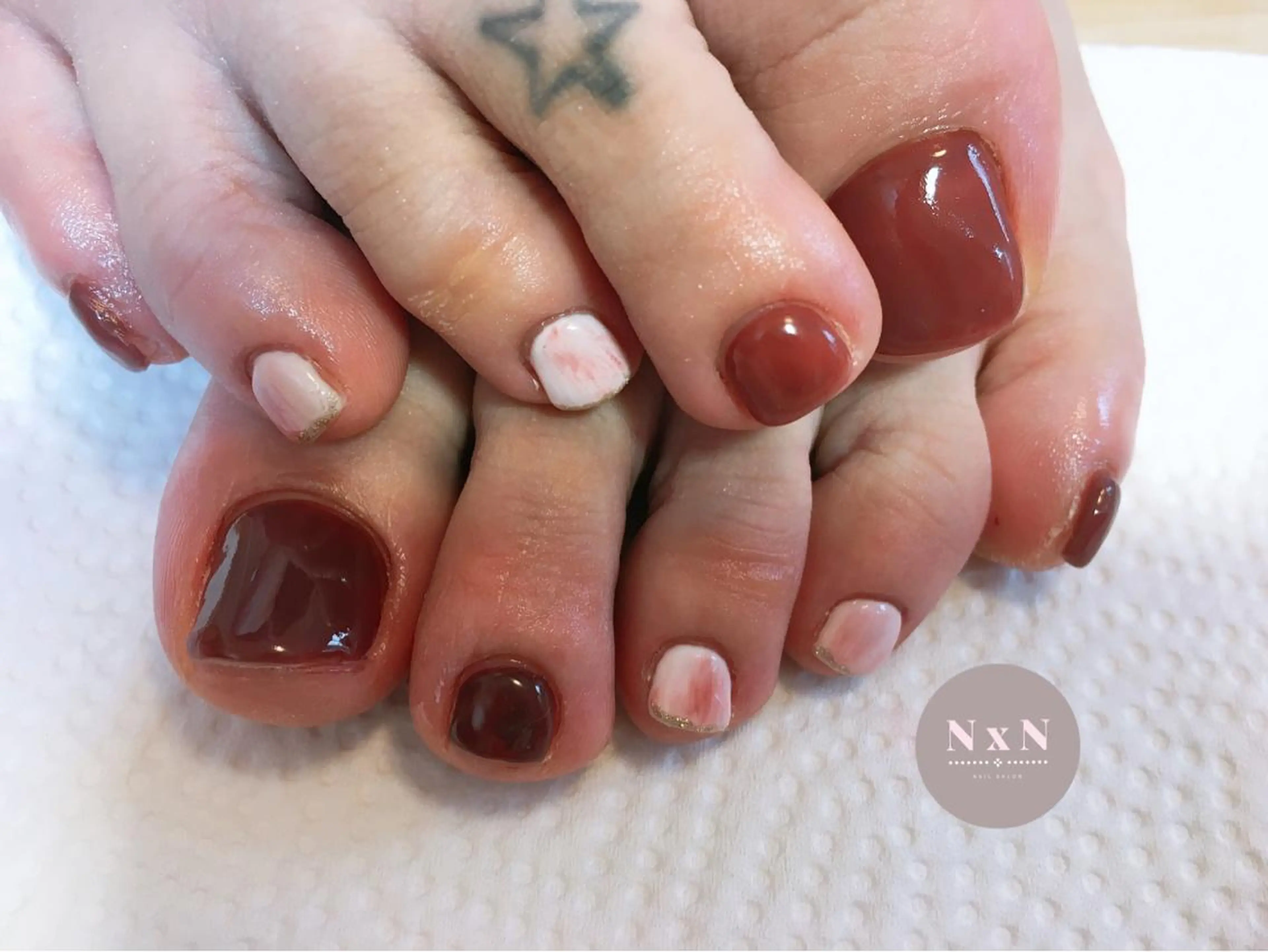 ネイル ジェルネイル ぷっくりネイル nail salon N×Nのネイルデザイン