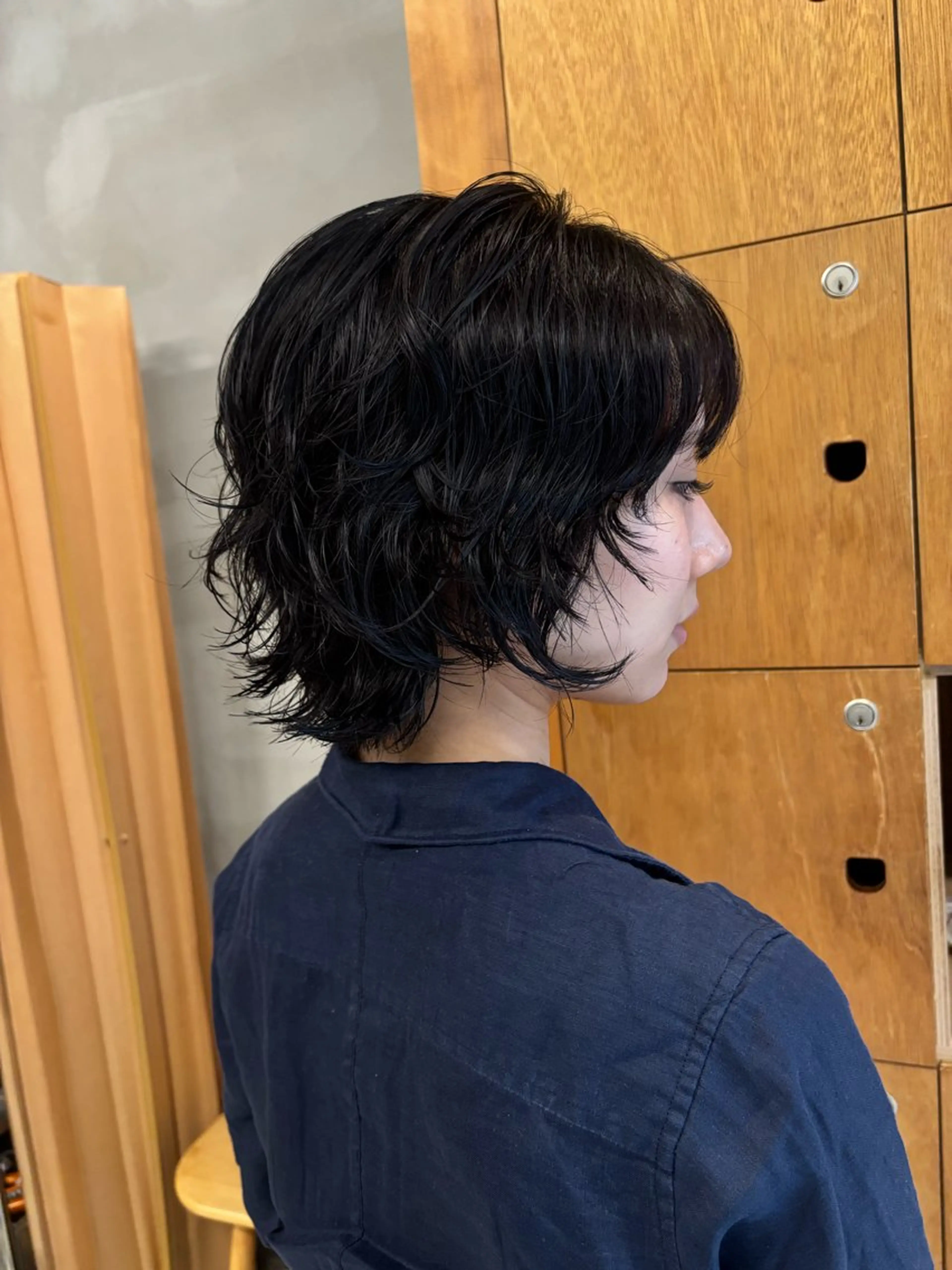 ショート パーマ カット パーマ トリートメント wewe: momoeのヘアスタイル