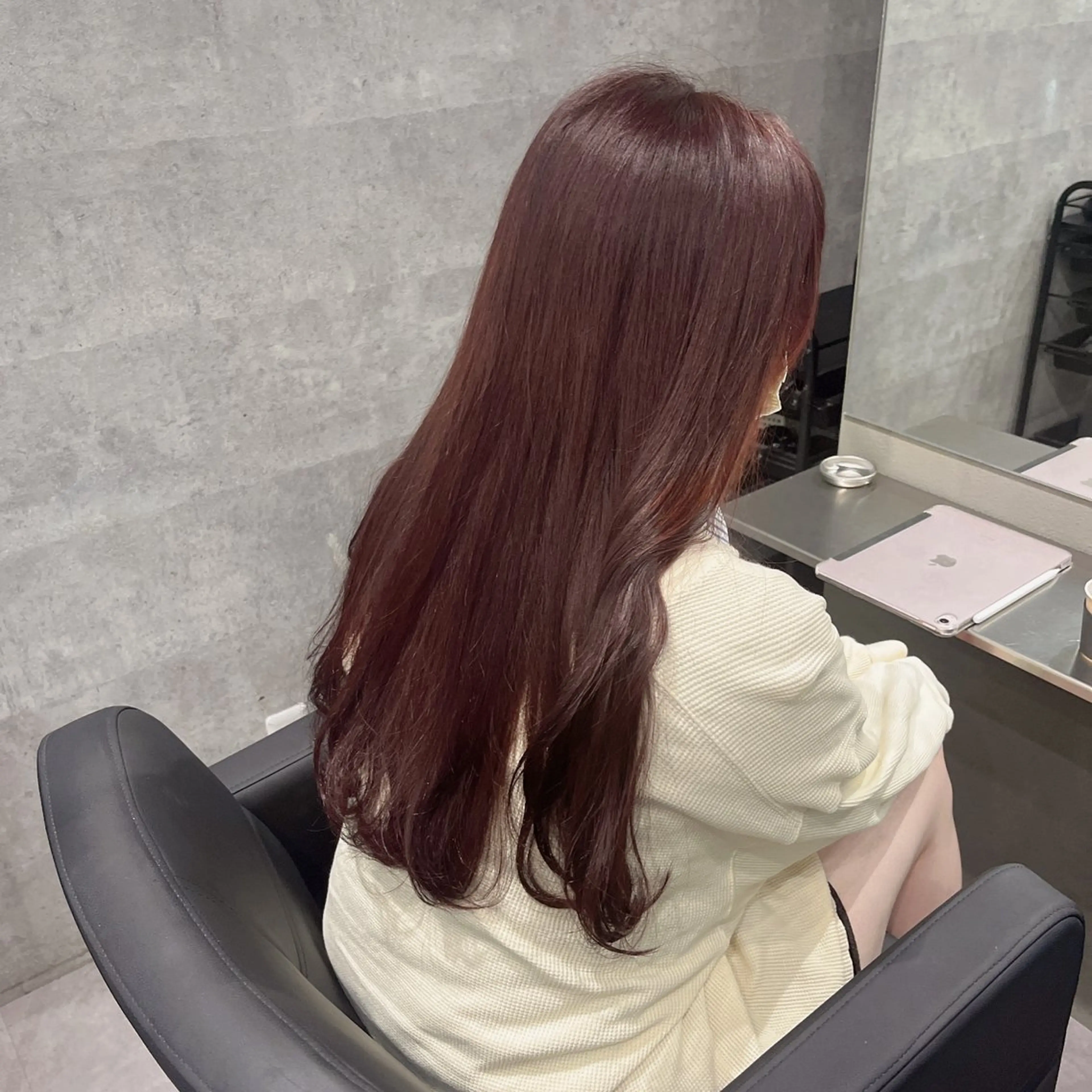 ロング カラー ラベンダーカラー ピンクカラー ピンクラベンダー 椙山 沙南子のヘアスタイル