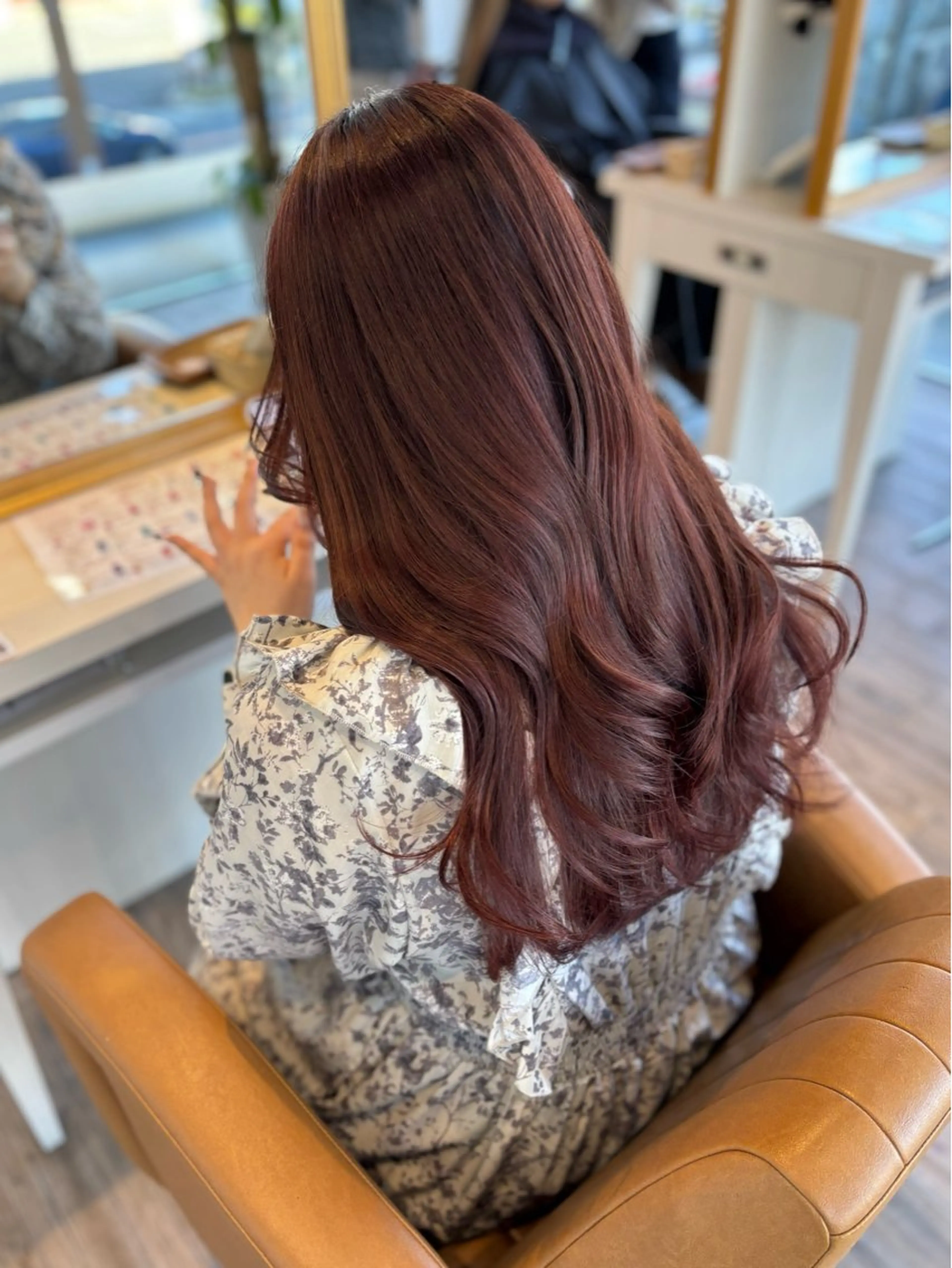 ロング カラー ヘアカラー トリートメント yui🥀/ボブ /ブリーチなしカラーのヘアスタイル