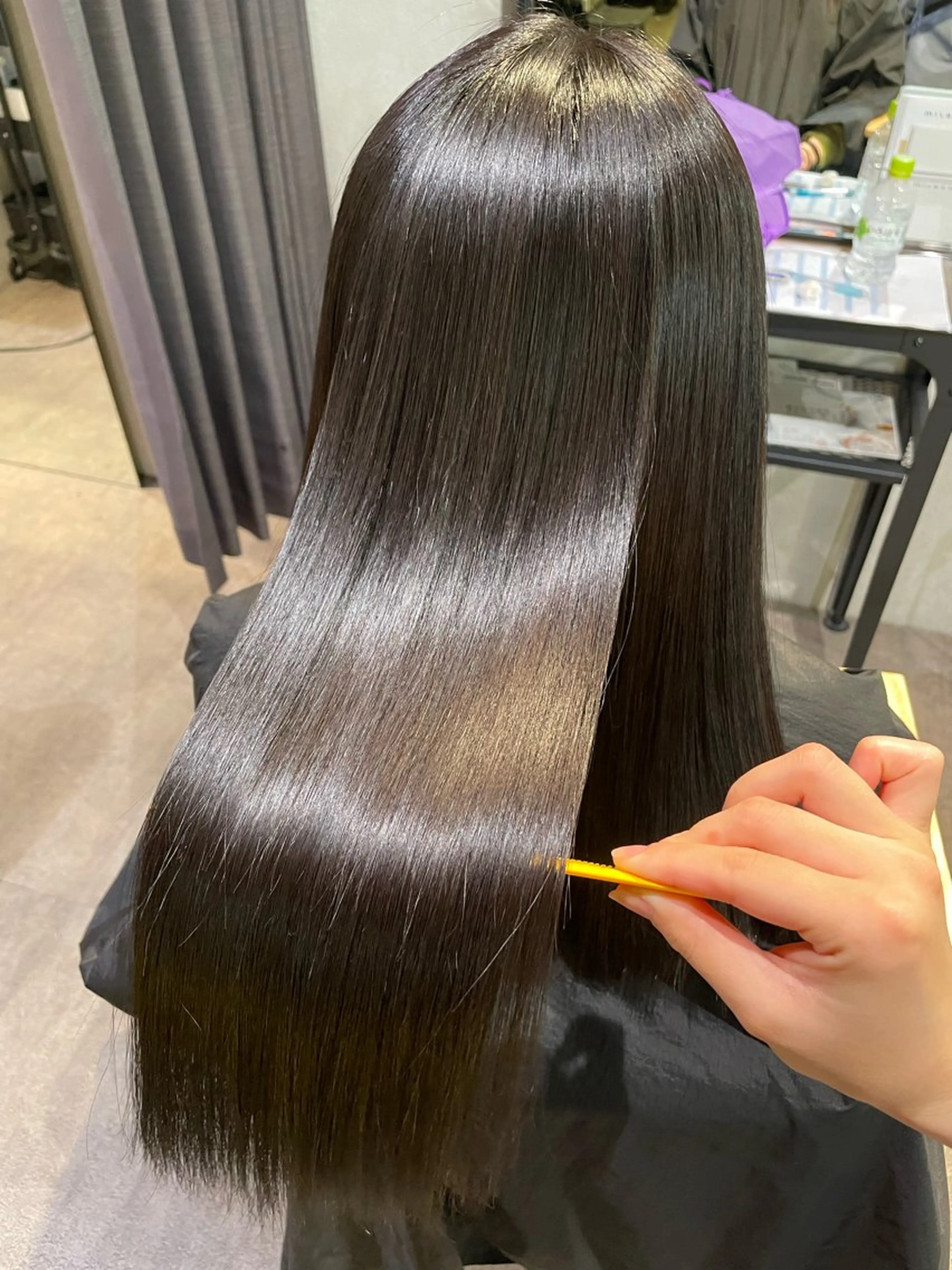 セミロング 髪質改善 トリートメント トリートメント ナチュラル透明感🌱 小山美樹子のヘアスタイル