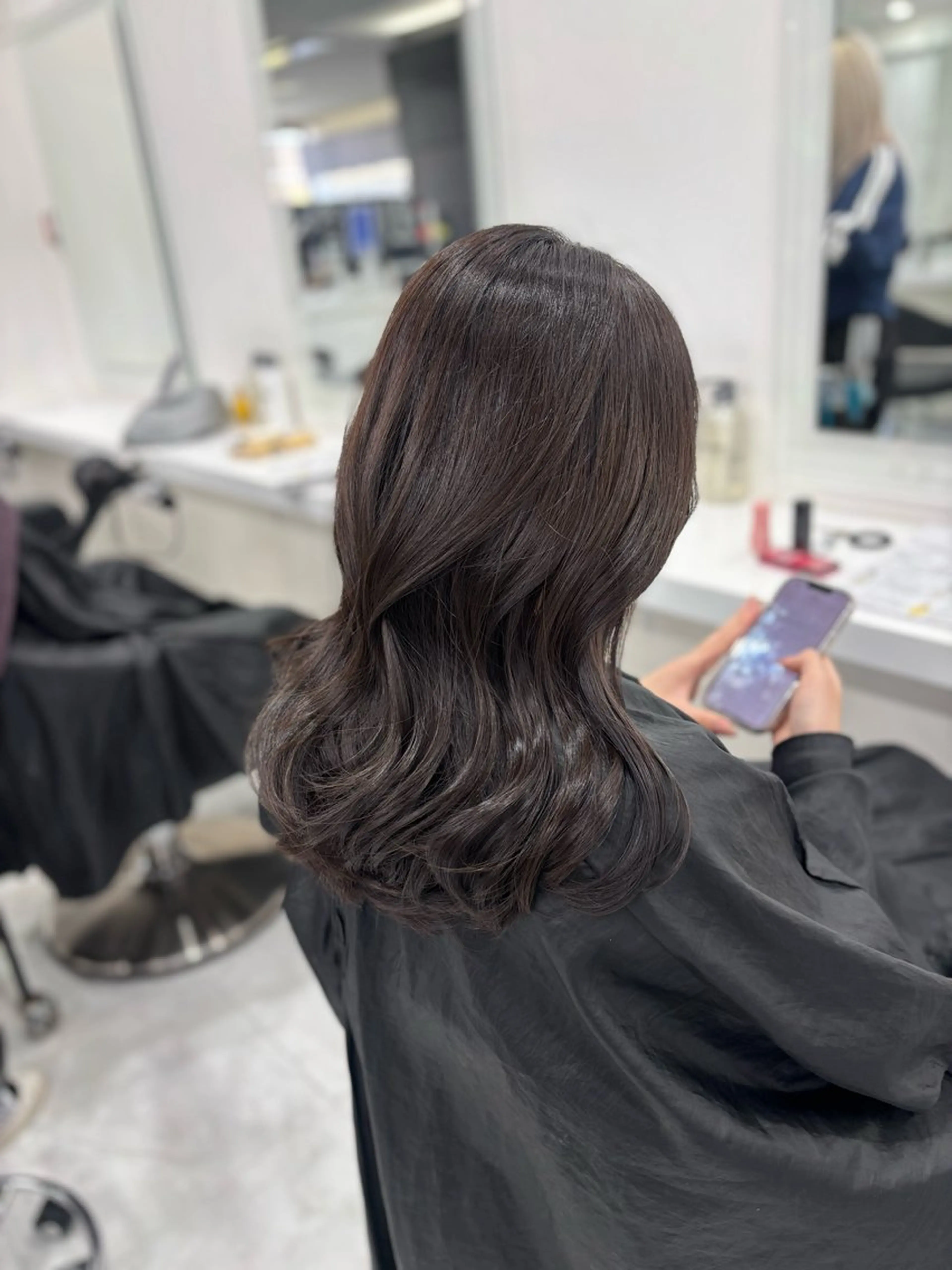 ロング まろっと艶感ブラウン ベージュ🤍まなかのヘアスタイル