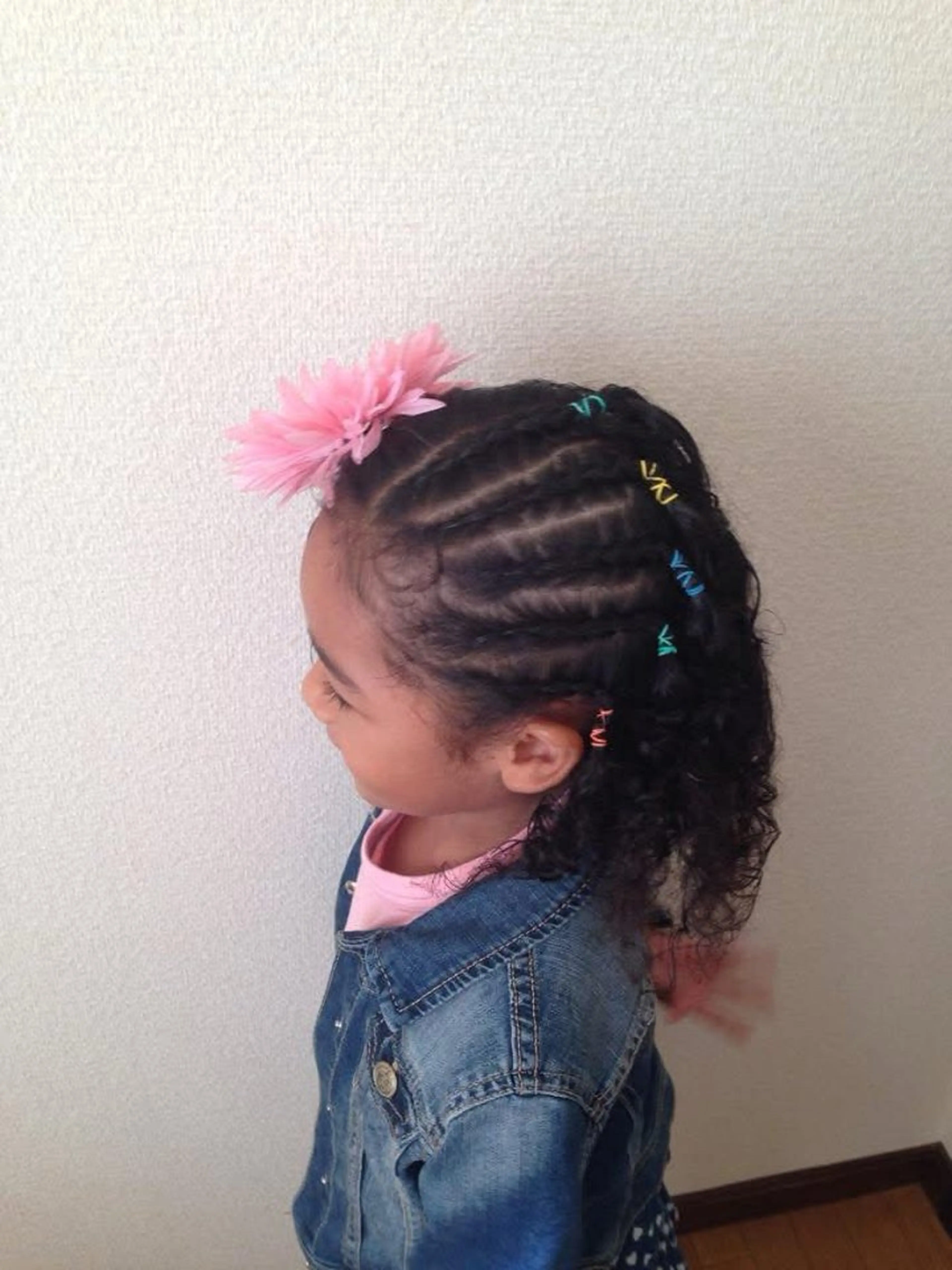 【人気No.1✨】キッズダンス・発表会に人気🎀サイドコーンロウの写真
