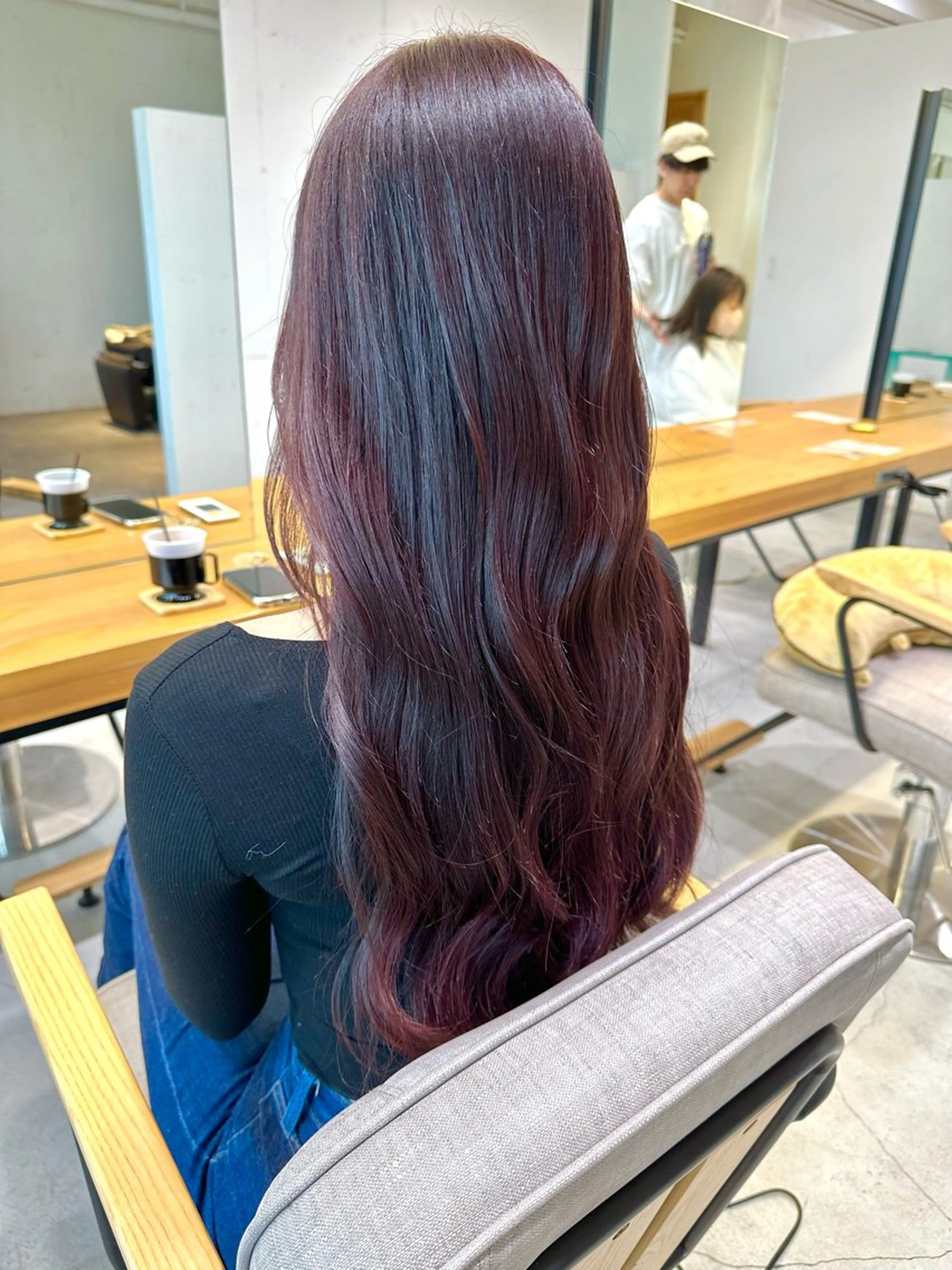 ロング カット ヘアカラー トリートメント 上野湧太 髪質改善/艶カラーのヘアスタイル