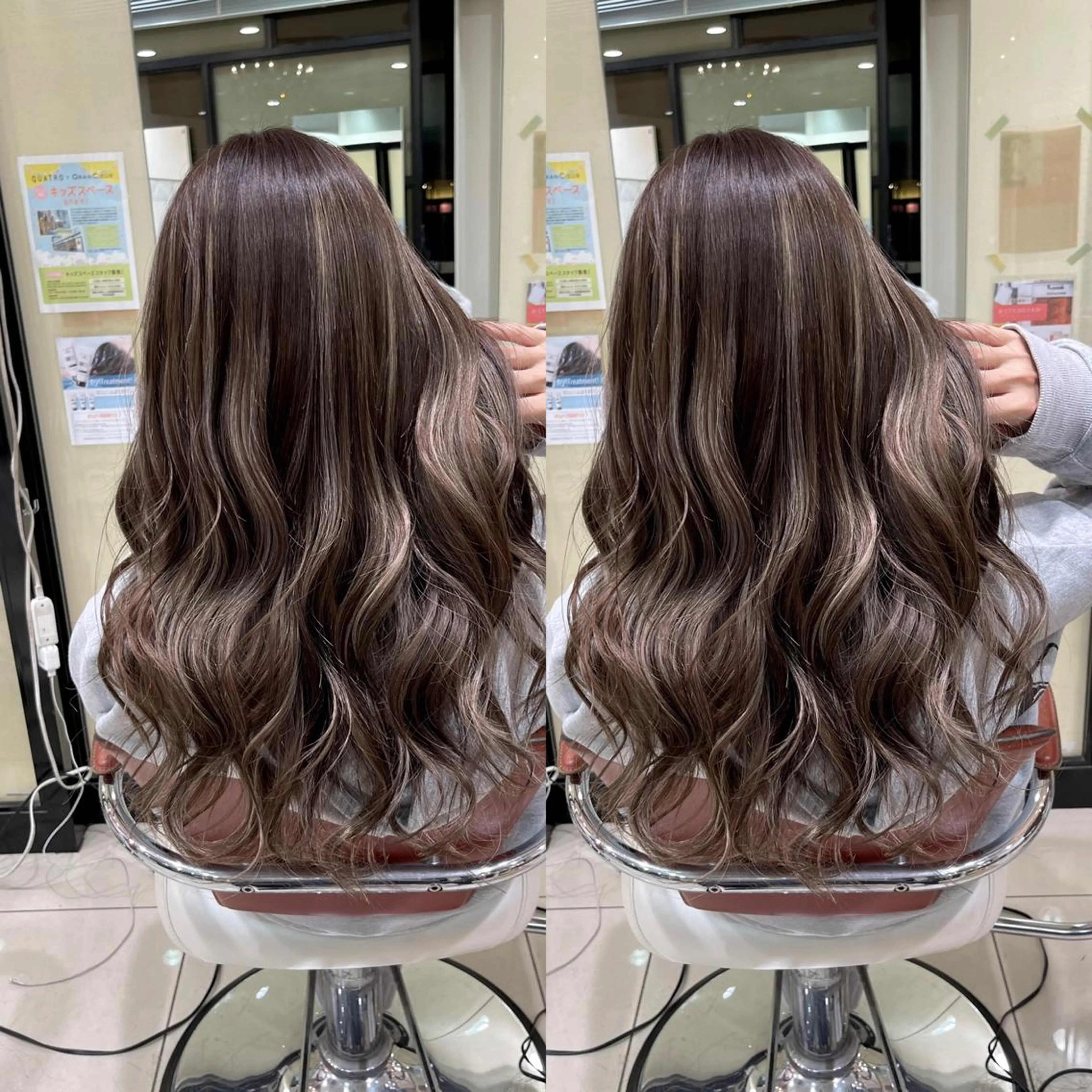 ロング ヘアカラー Y Uのヘアスタイル