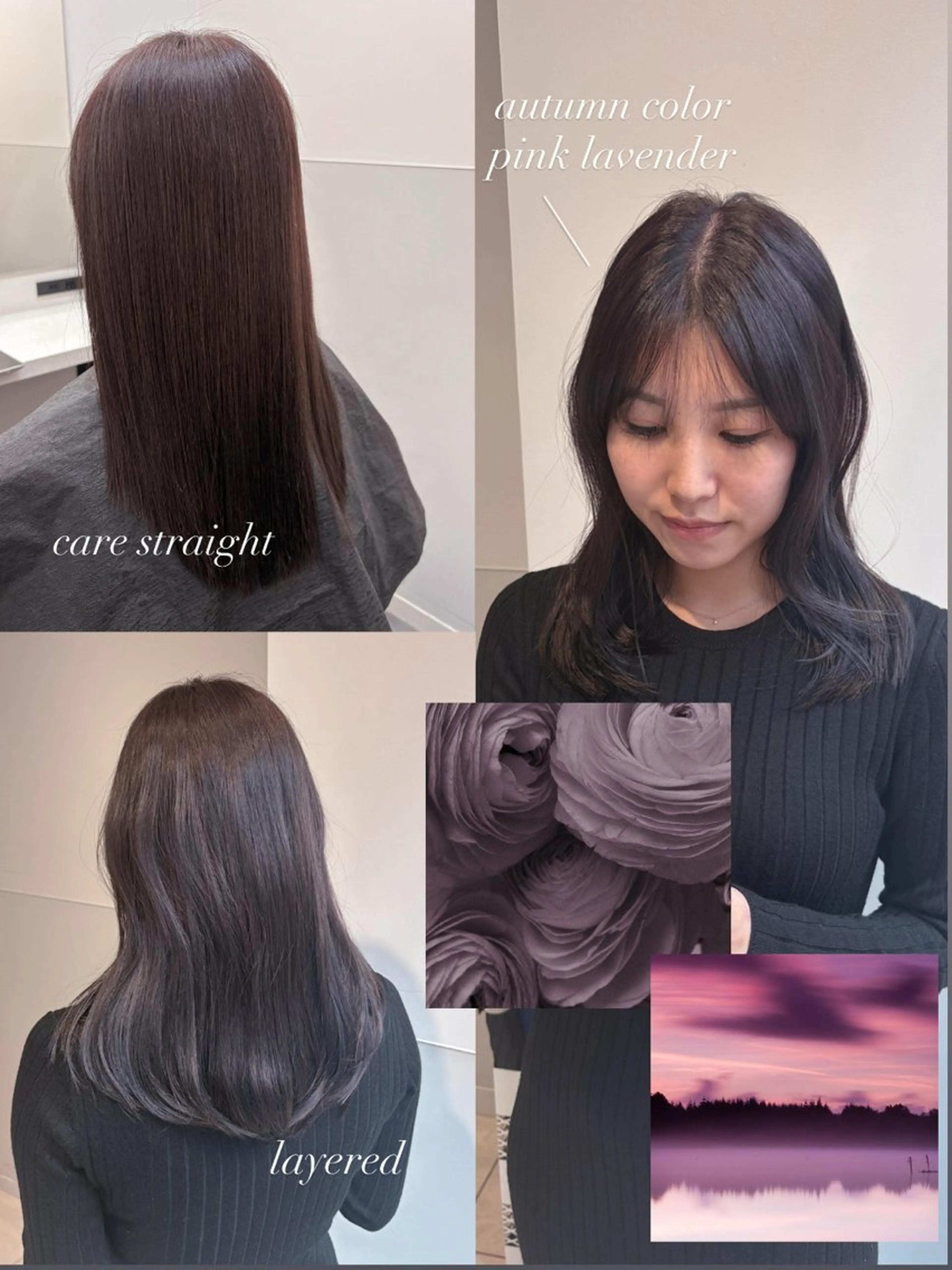 ミディアム カラー パーマ ヘアアレンジ 切りっぱなしボブ ボブレイヤー ボブ くびれヘア くせ毛 カット ヘアカラー トリートメント 切りっぱなしヘアボブ ミディアムヘアRYOのヘアスタイル
