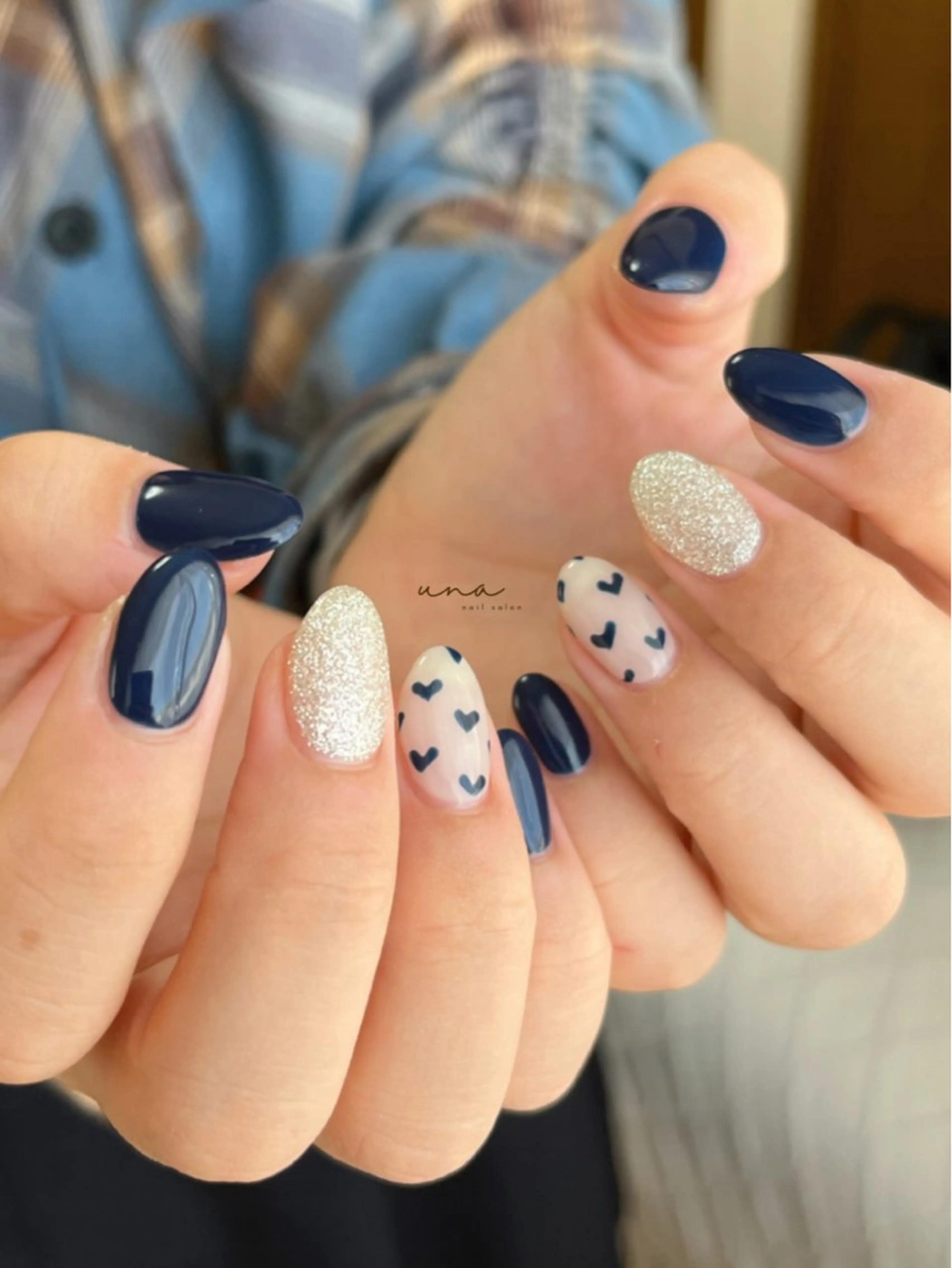ネイル ハート ハンドネイル * kaoriのネイルデザイン
