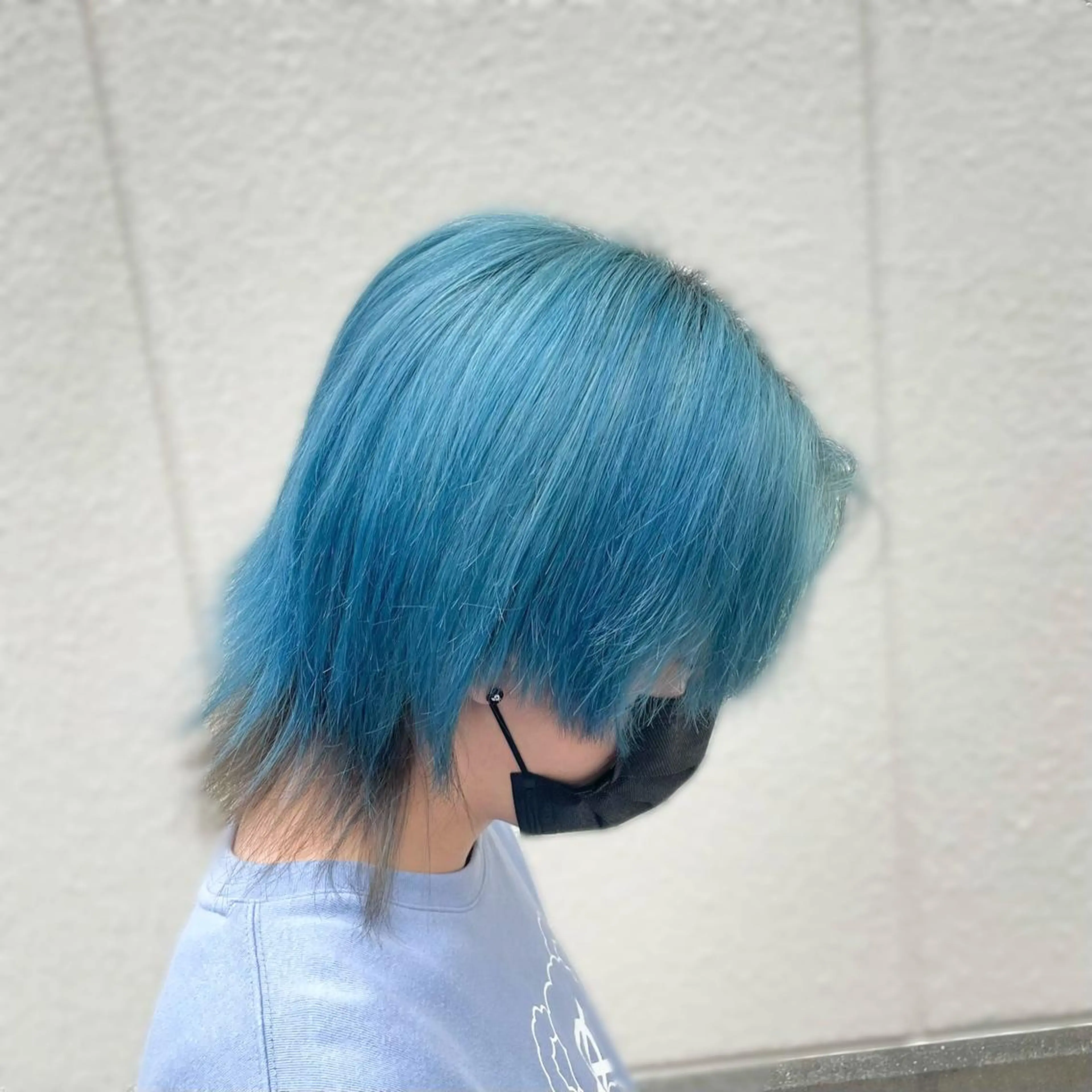 ショート カラー メンズ 🧸赤み消し🐾 ラベンダ/ミルクティのヘアスタイル