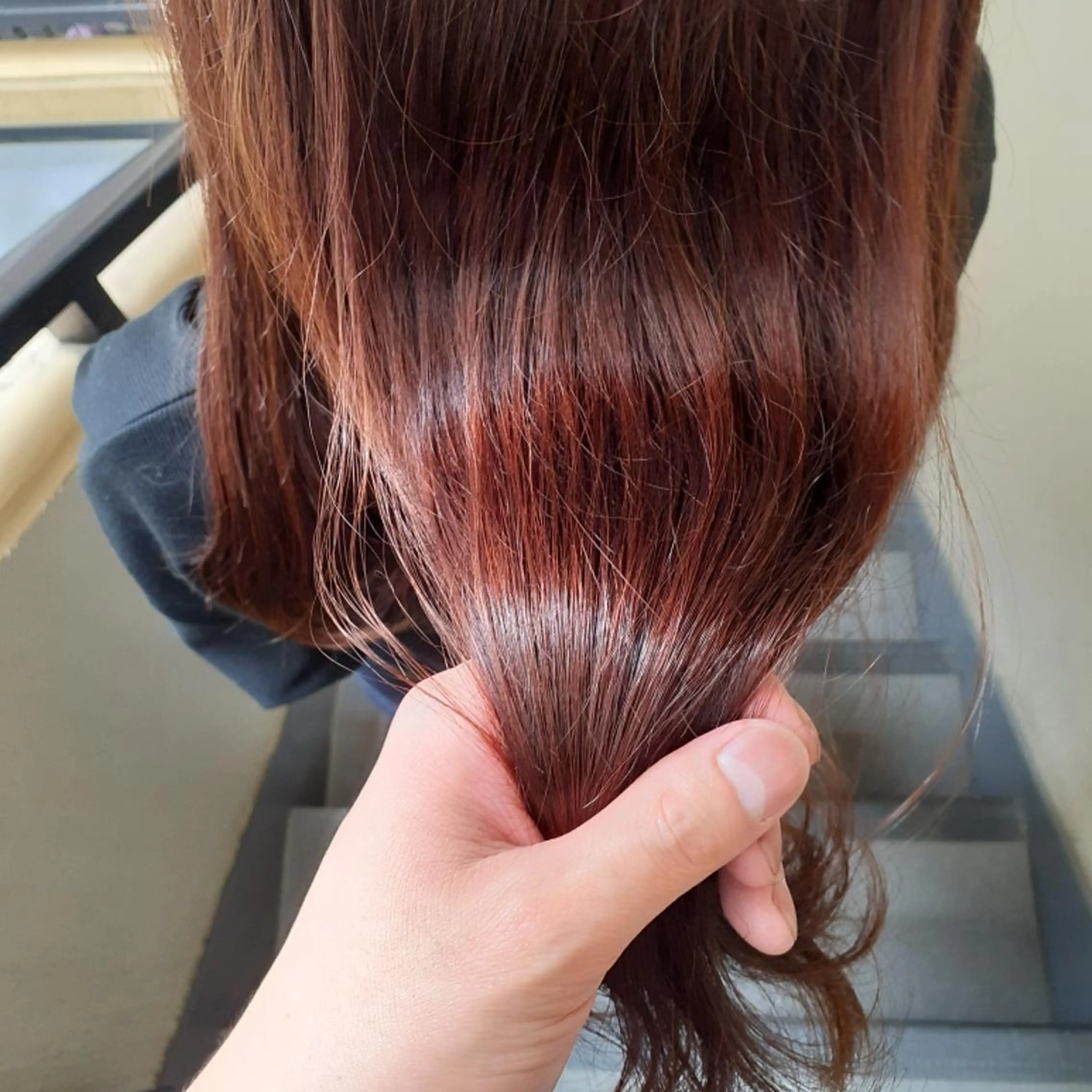 ロング カラー 髪質改善 トリートメント カット ヘアカラー 縮毛矯正 トリートメント 🔳髪質改善🔳 岡本陽のヘアスタイル