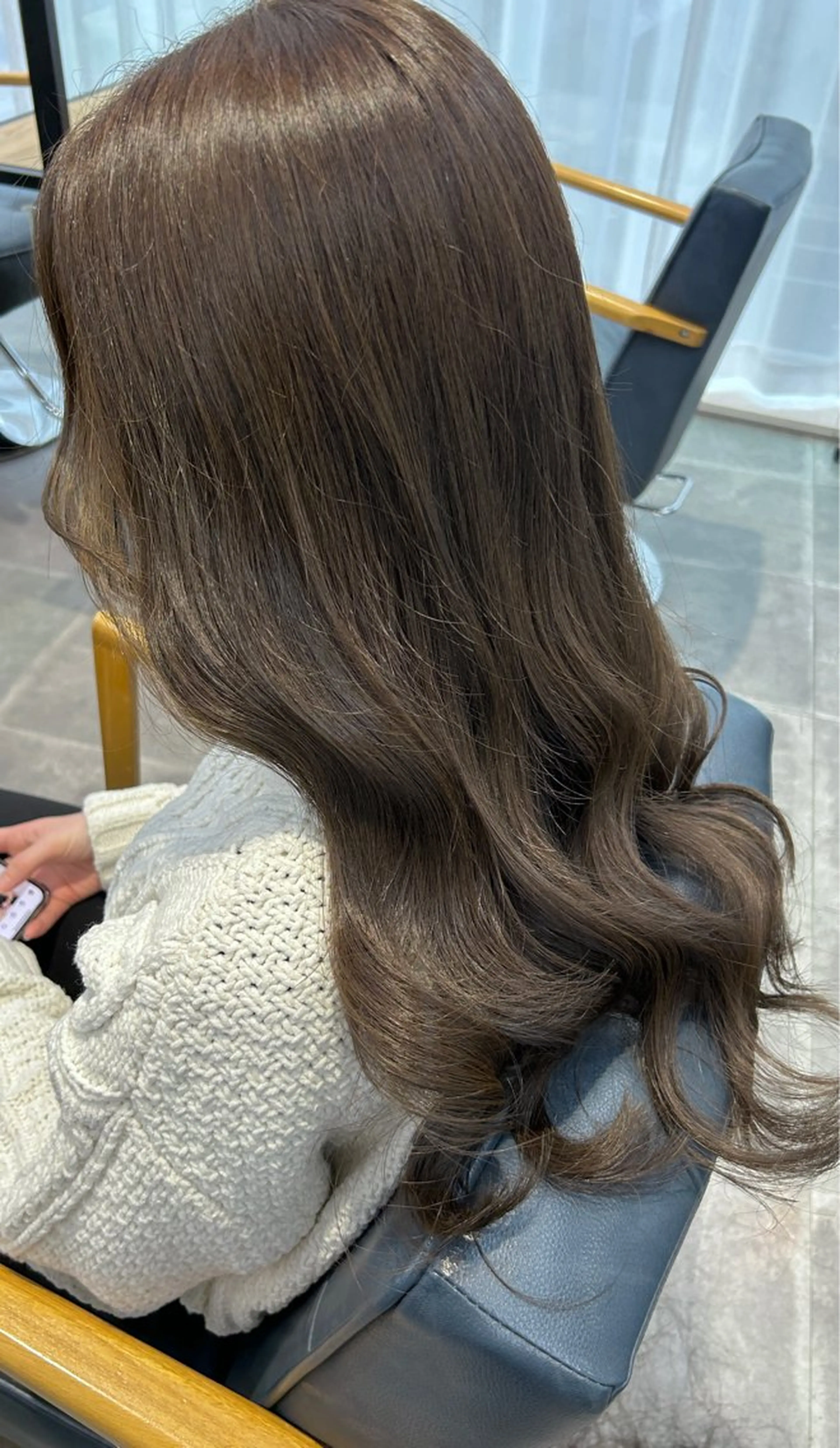 ロング カラー カット ヘアカラー トリートメント newi梅田🫧韓国 ヘア🫧sakiのヘアスタイル