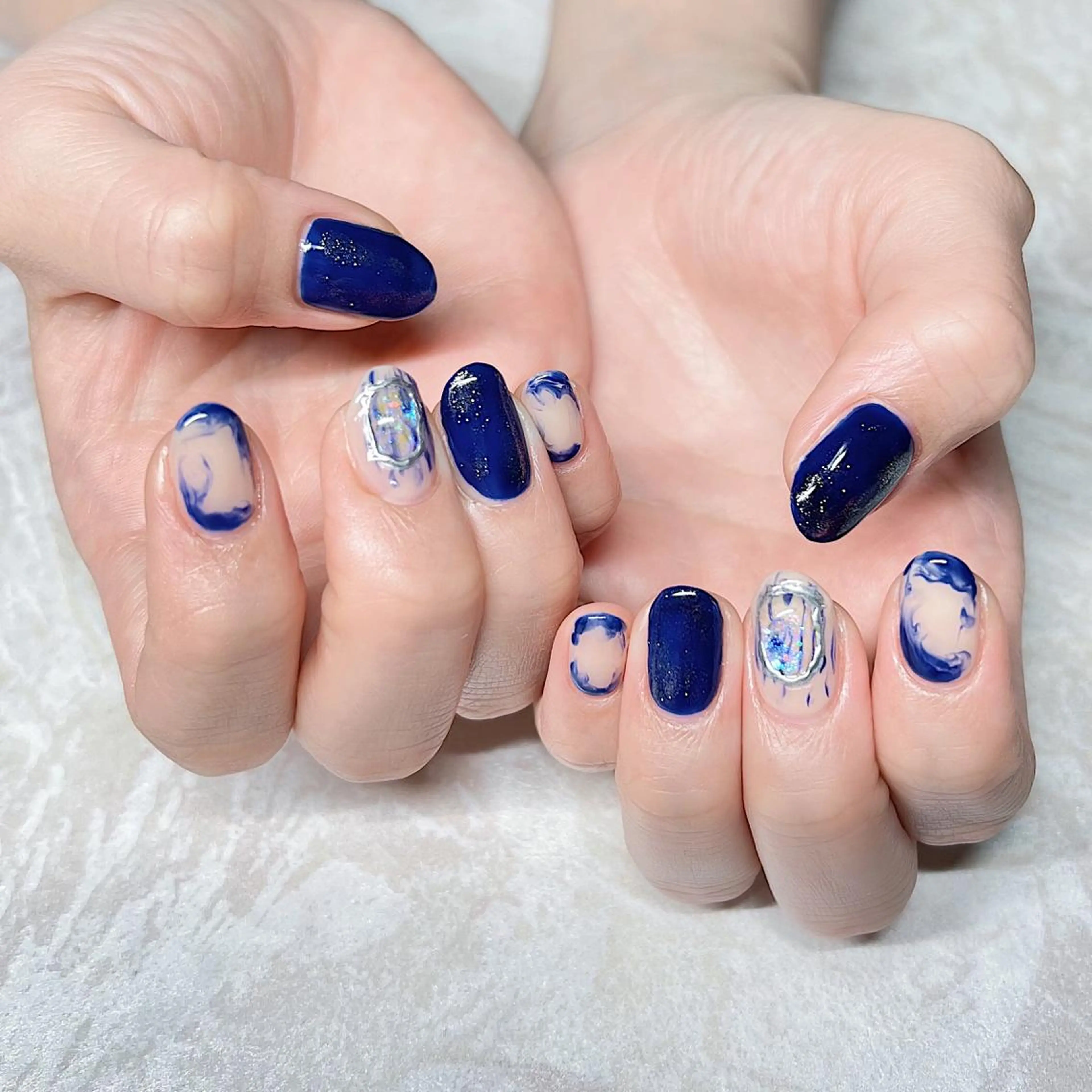 ネイル ニュアンスネイル ショートネイル gemickle nailのネイルデザイン