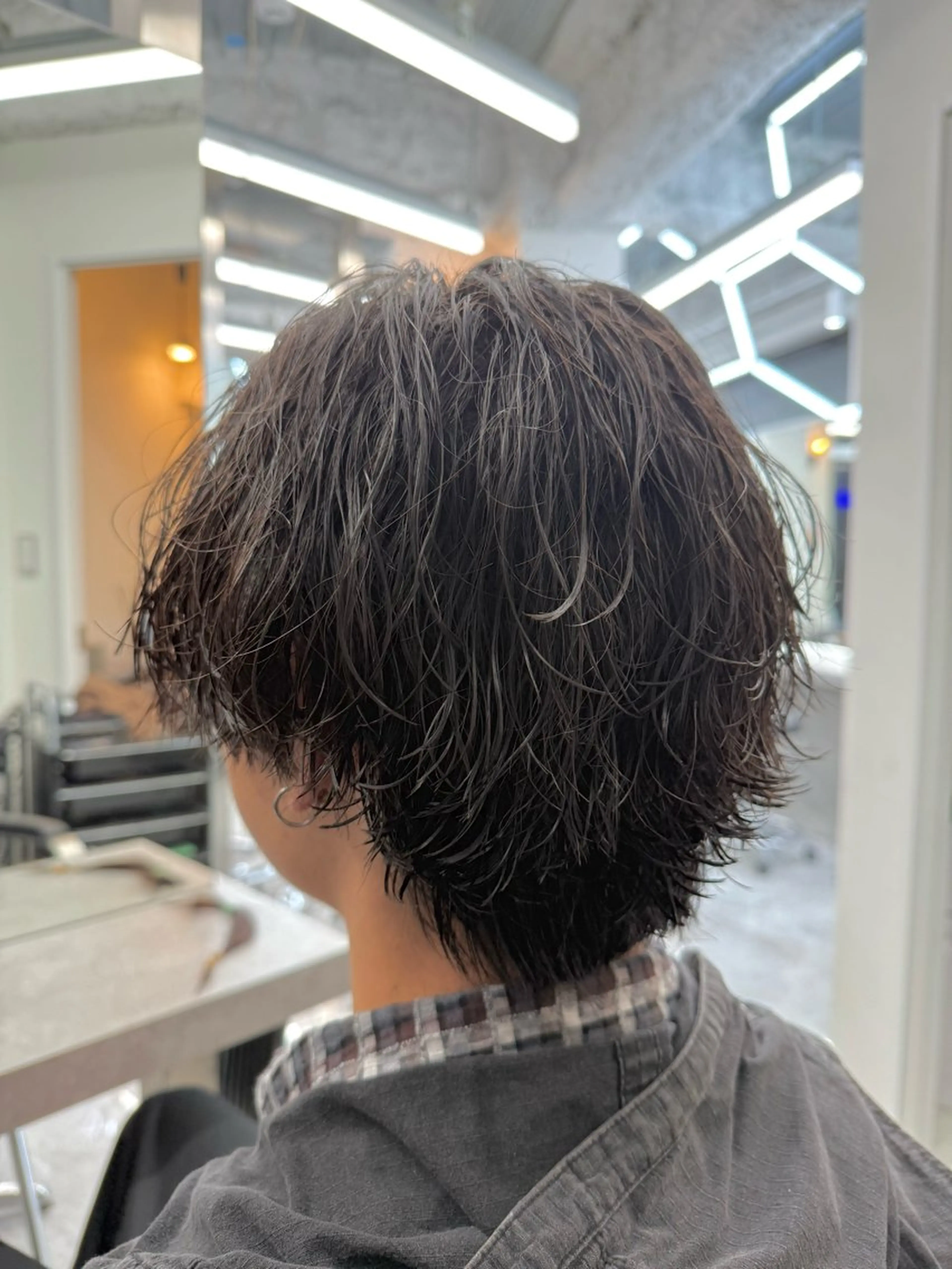 ミディアム パーマ メンズ カット パーマ メンズ特化美容師/ 四辻 凱斗のヘアスタイル