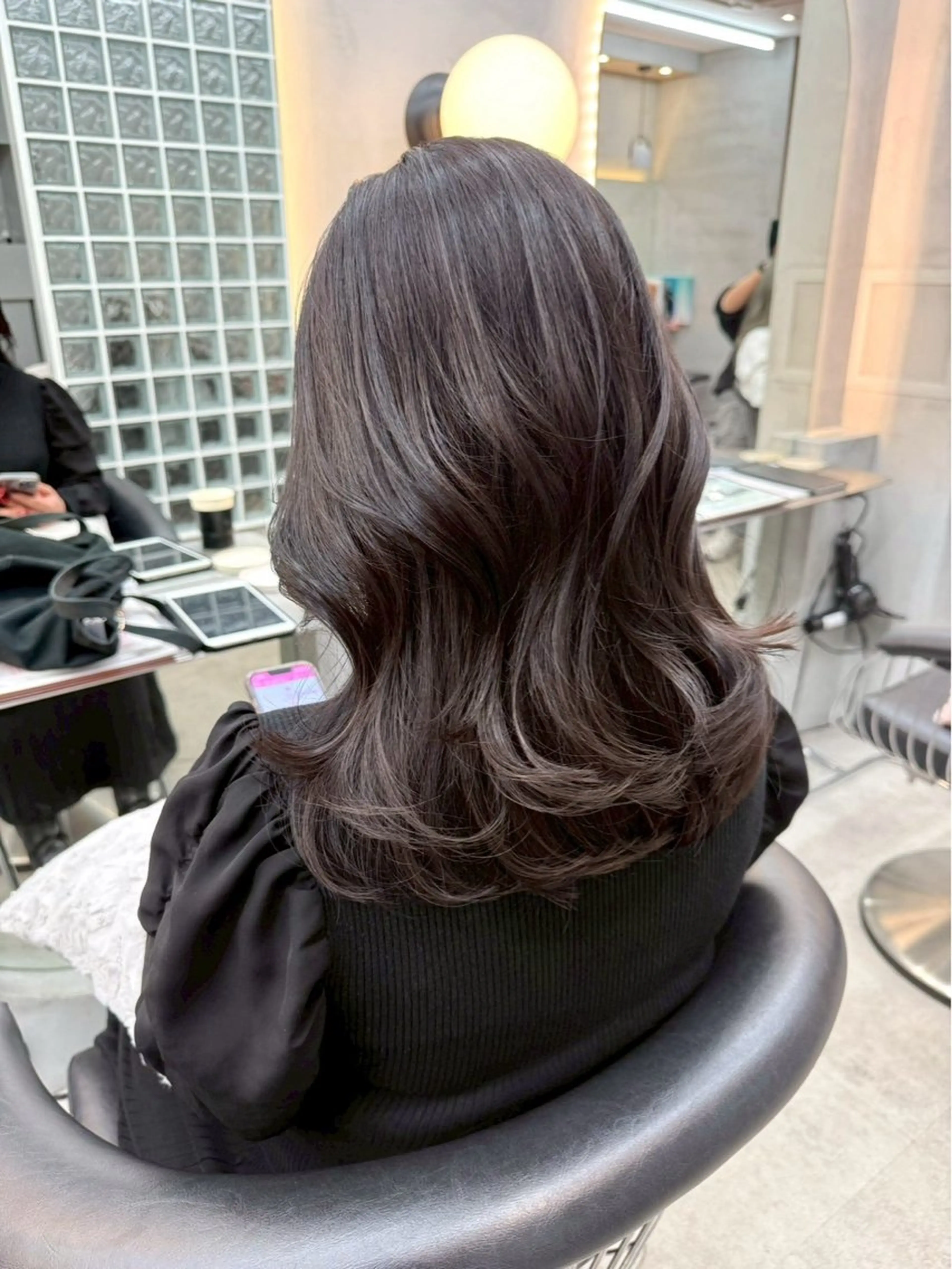 ミディアム ヘアカラー トリートメント 岡野 幸輝のヘアスタイル