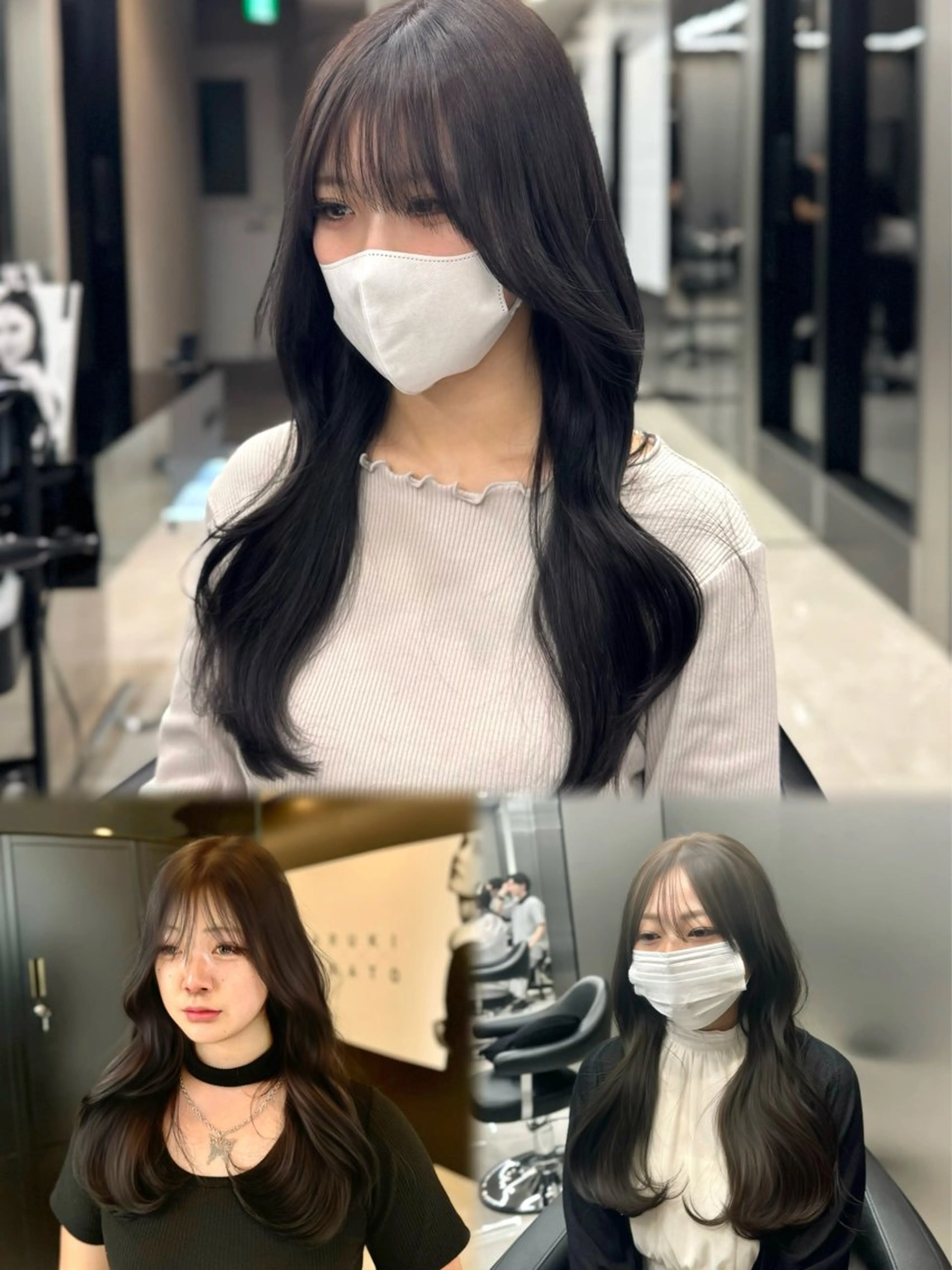 ミディアム カラー 新宿/顔周りカット/ レイヤー/がっきーのヘアスタイル