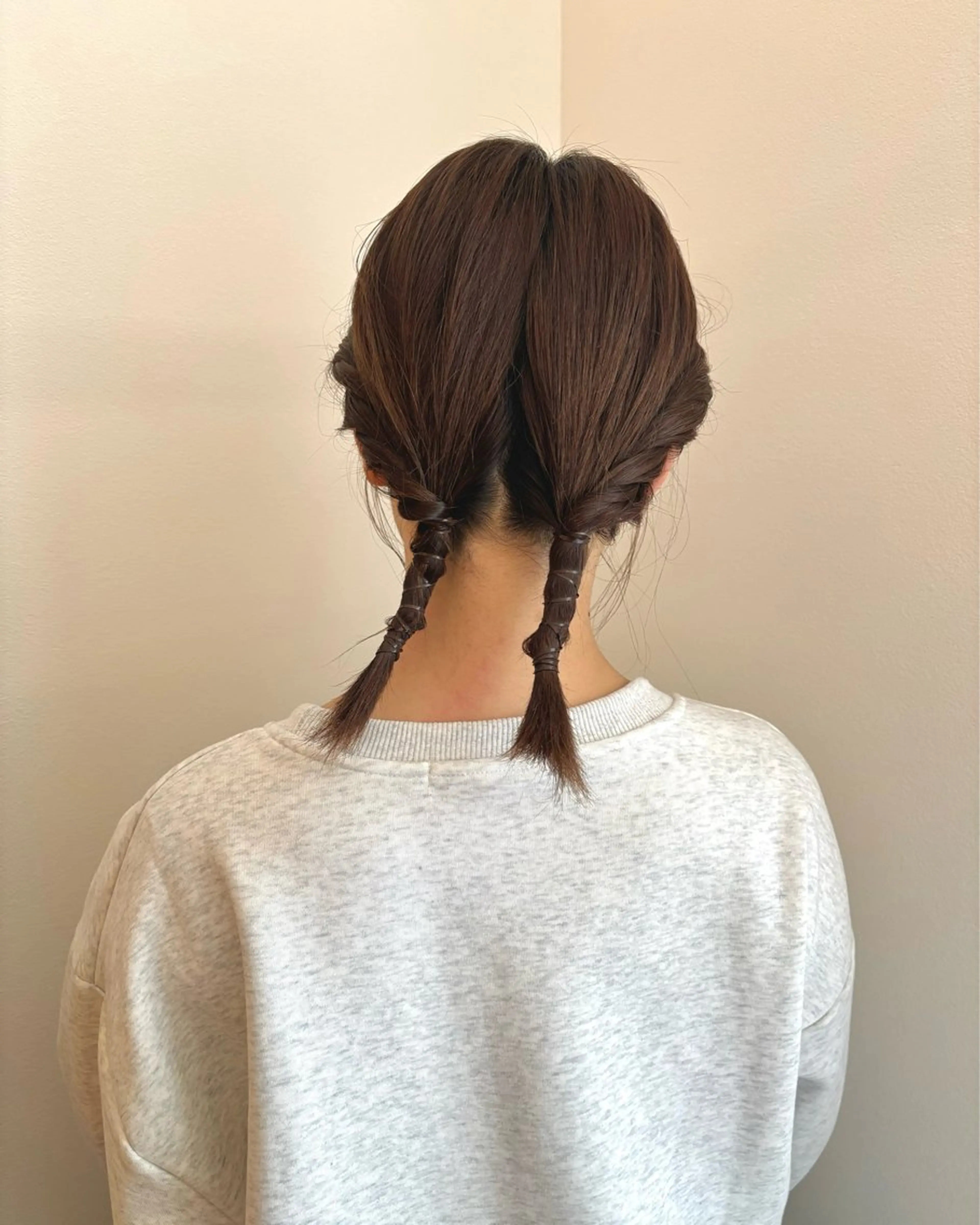 ミディアム カラー ヘアアレンジ パーマ/暖色/ボブ イワタテ🇰🇷のヘアスタイル