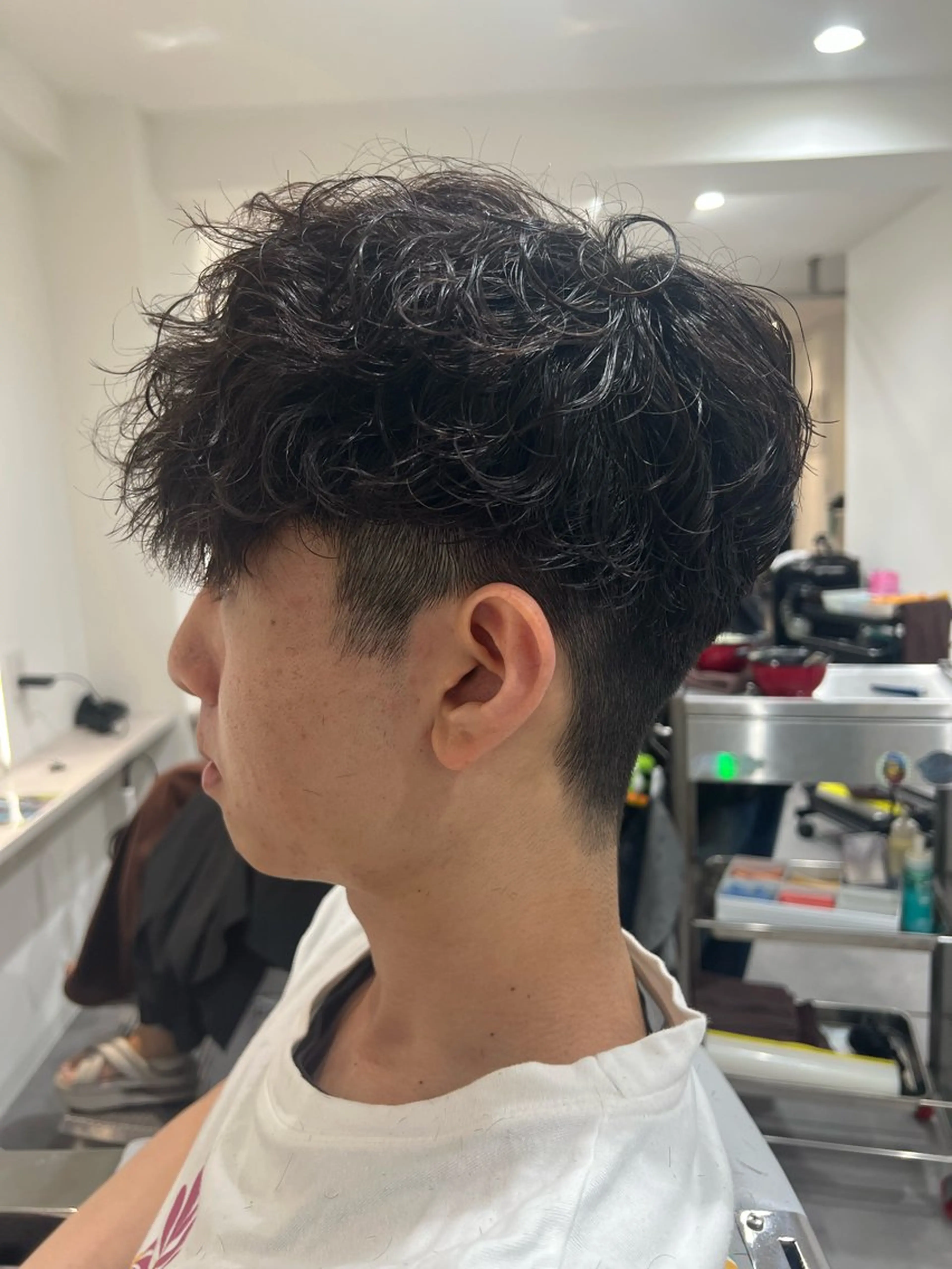 パーマ メンズ スペインカール カット パーマ Men's NAM 八角のヘアスタイル