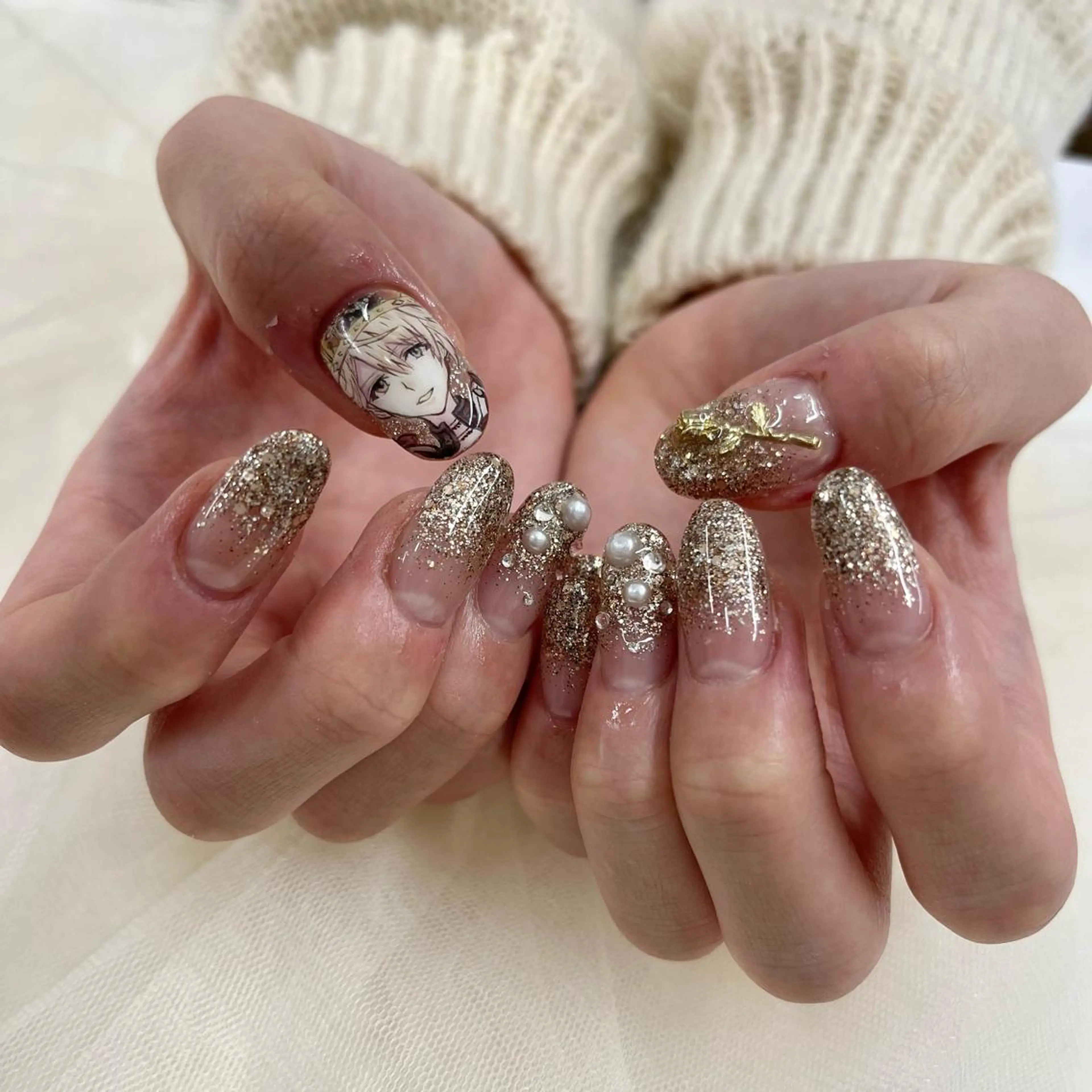 セミロング ハンドネイル 池袋痛ネイル Nok. 渡辺のネイルデザイン