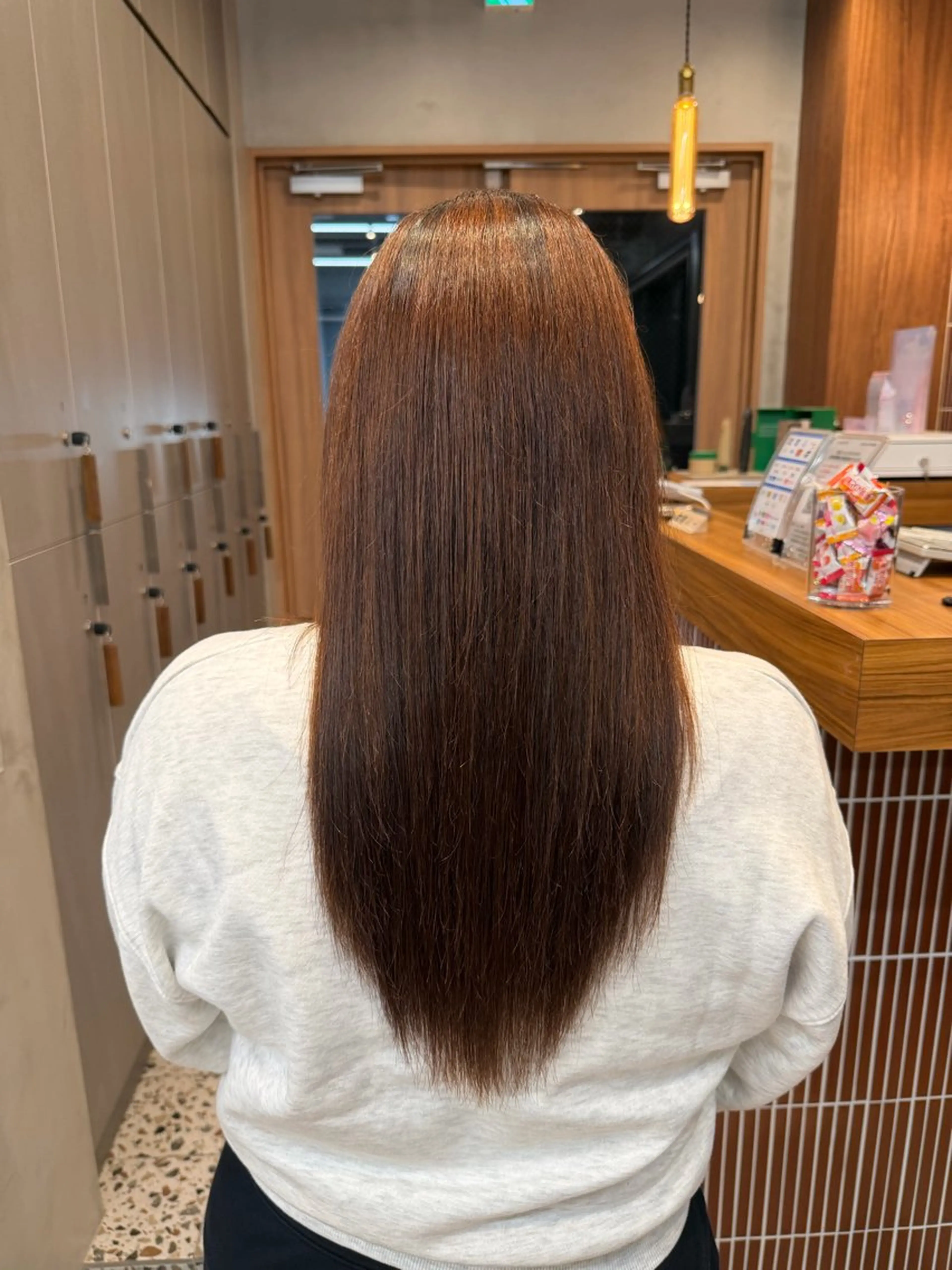 ロング 縮毛矯正 elima. 池田紗矢香💝のヘアスタイル