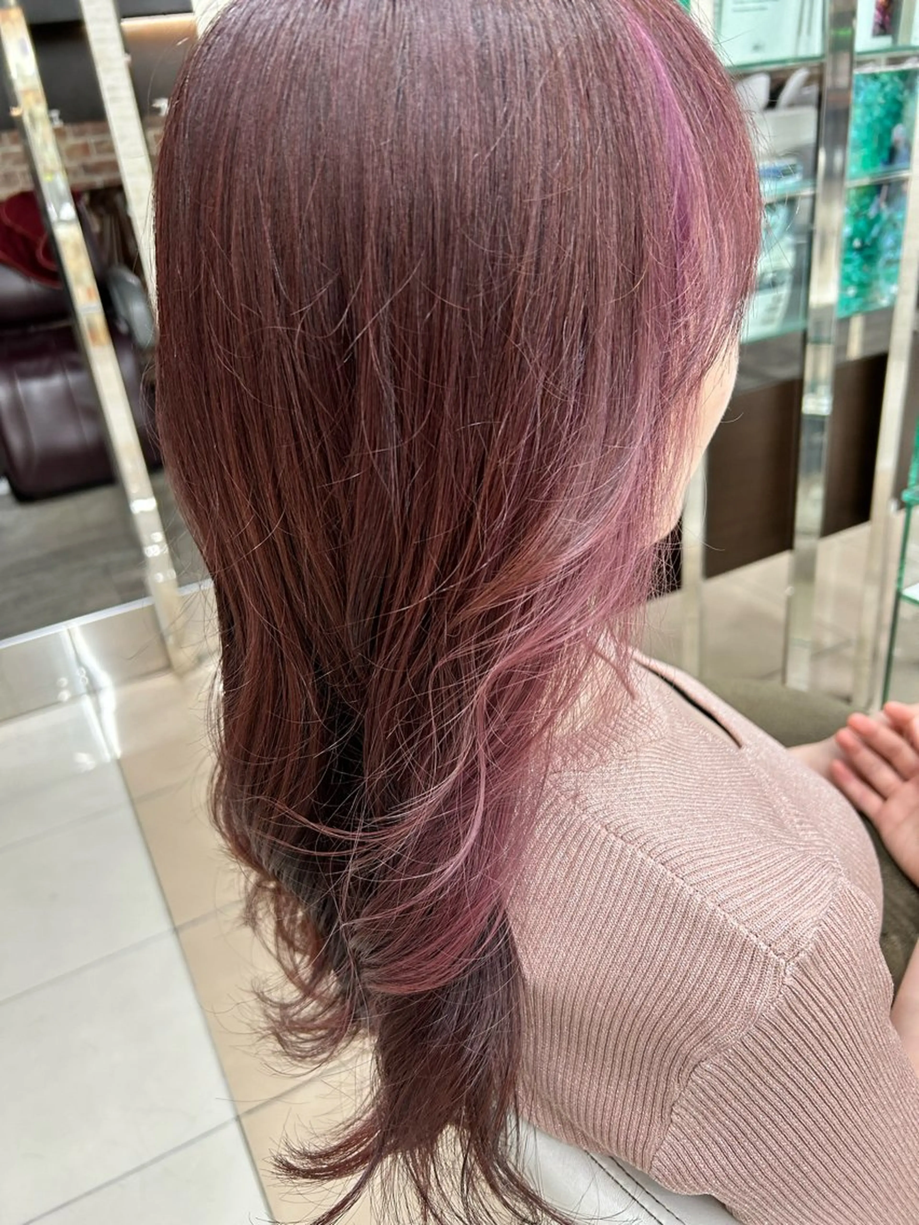 ロング カラー ピンクカラー EARTH kazu🐰のヘアスタイル
