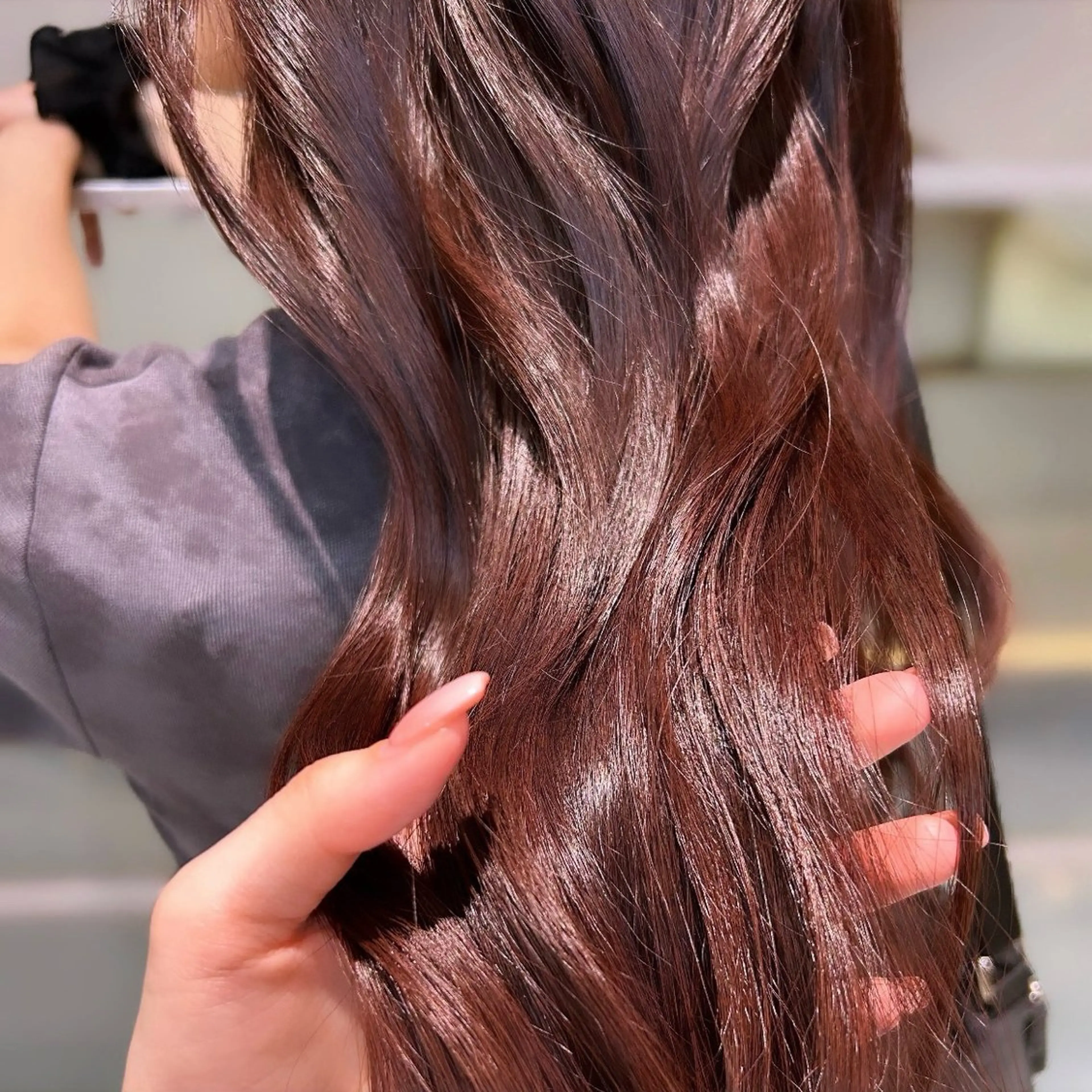 ロング カラー ケアカラー カット ヘアカラー トリートメント Zina熊本/艶髪 / 桜子のヘアスタイル