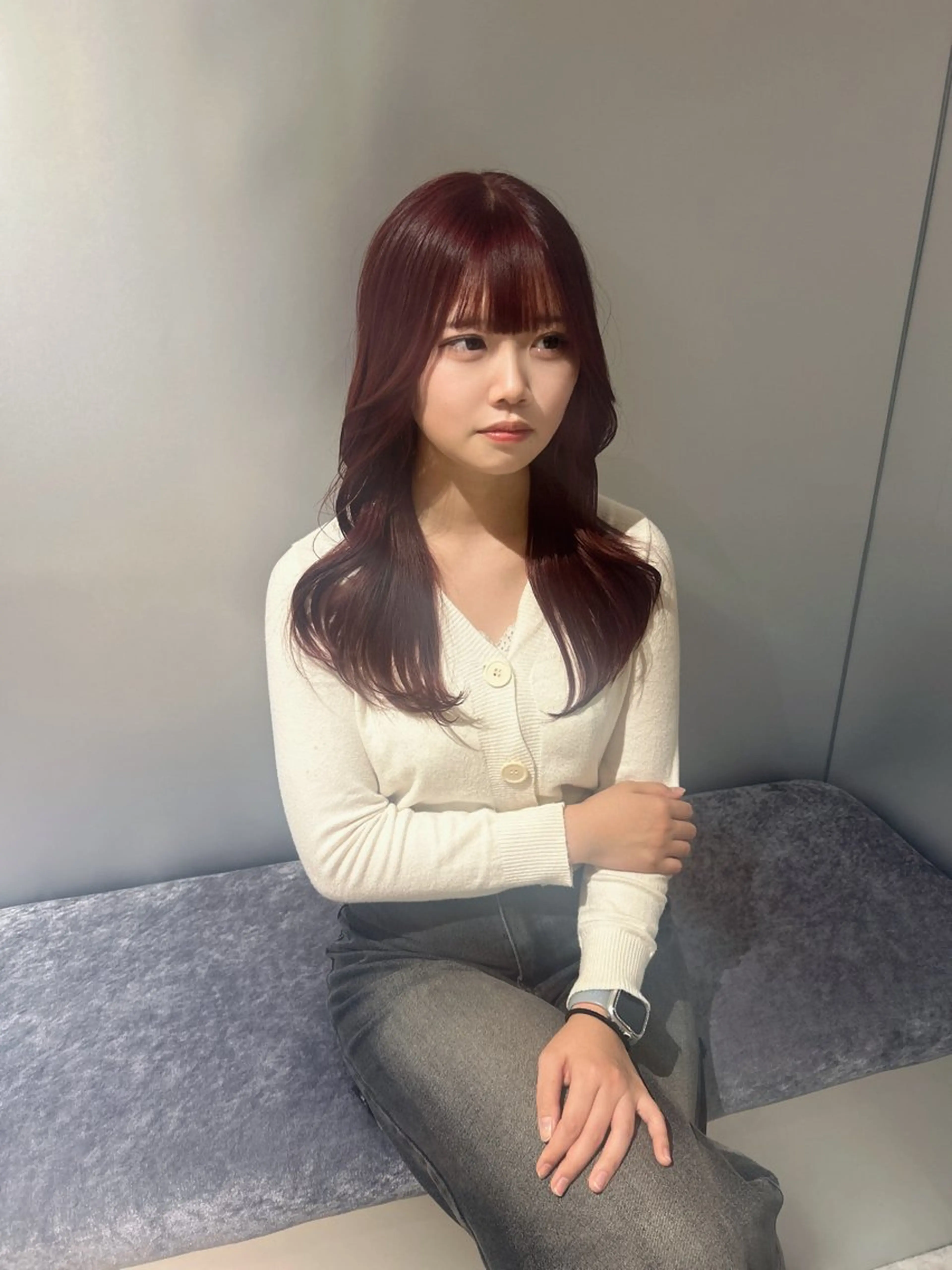 ロング カラー レイヤーカット/ 縮毛矯正🇰🇷早坂のヘアスタイル