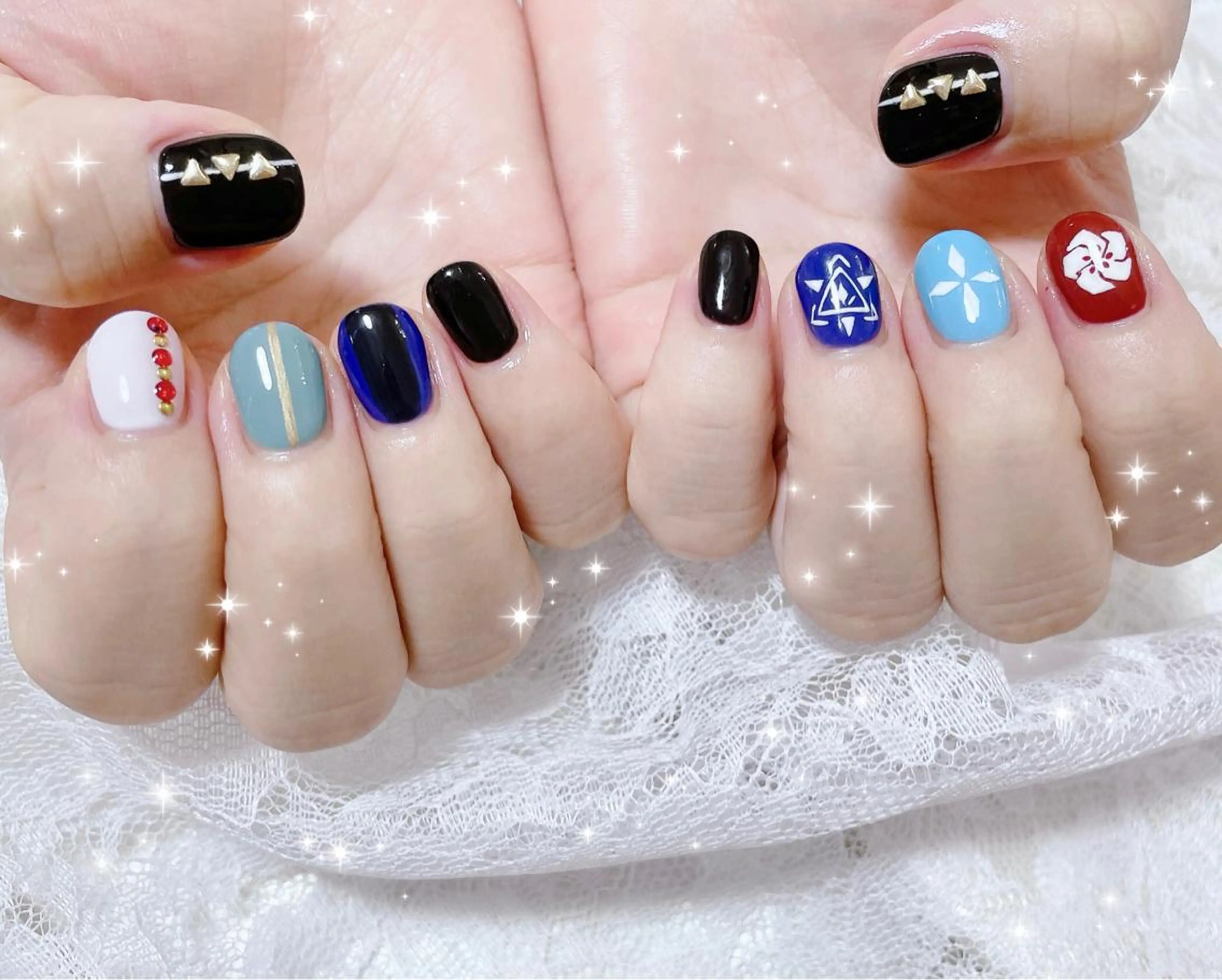 ネイル アートネイル ハンドネイル FLARE NAIL フレアネイルのネイルデザイン
