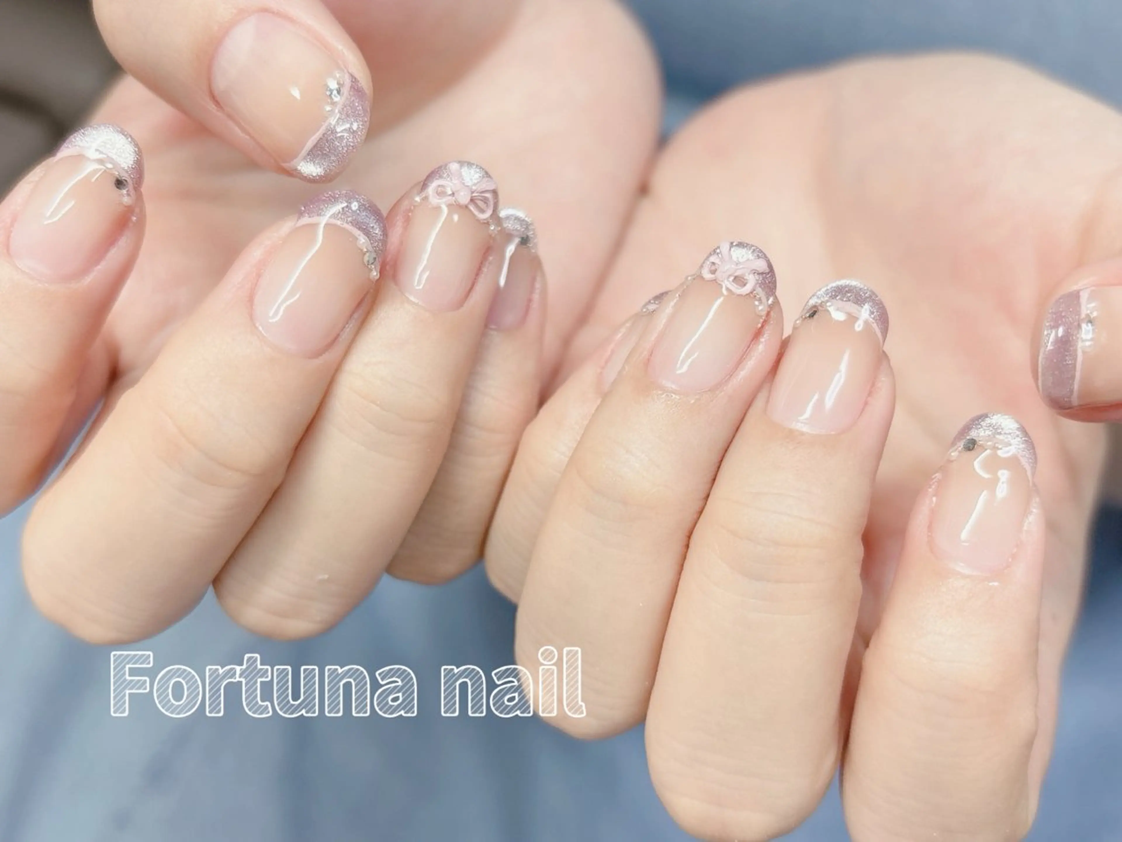 ネイル 持ち込み ハンドネイル ハンドケア Nail •Head スパFortunaのネイルデザイン