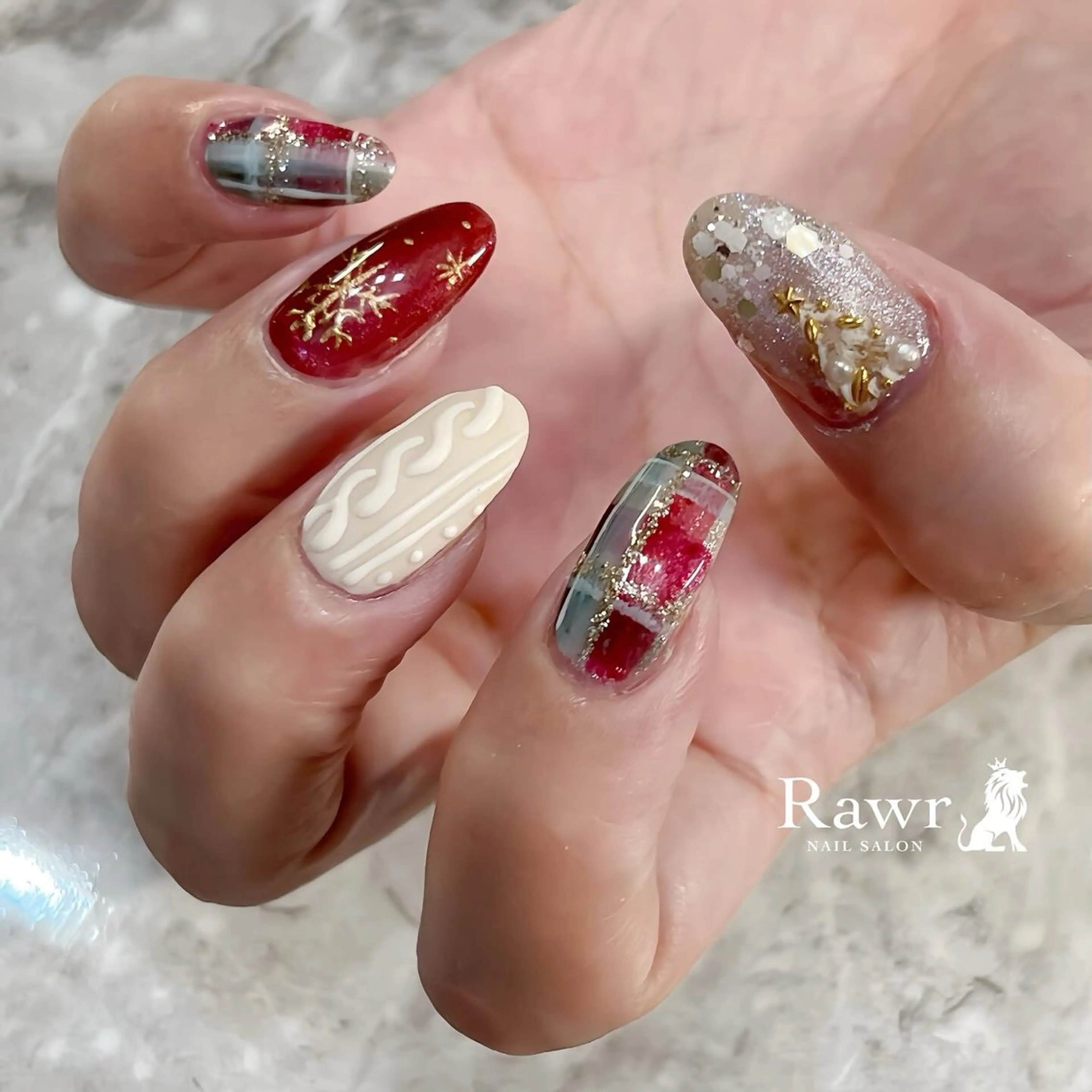 ネイル ハンドネイル Rawr / saoriのネイルデザイン