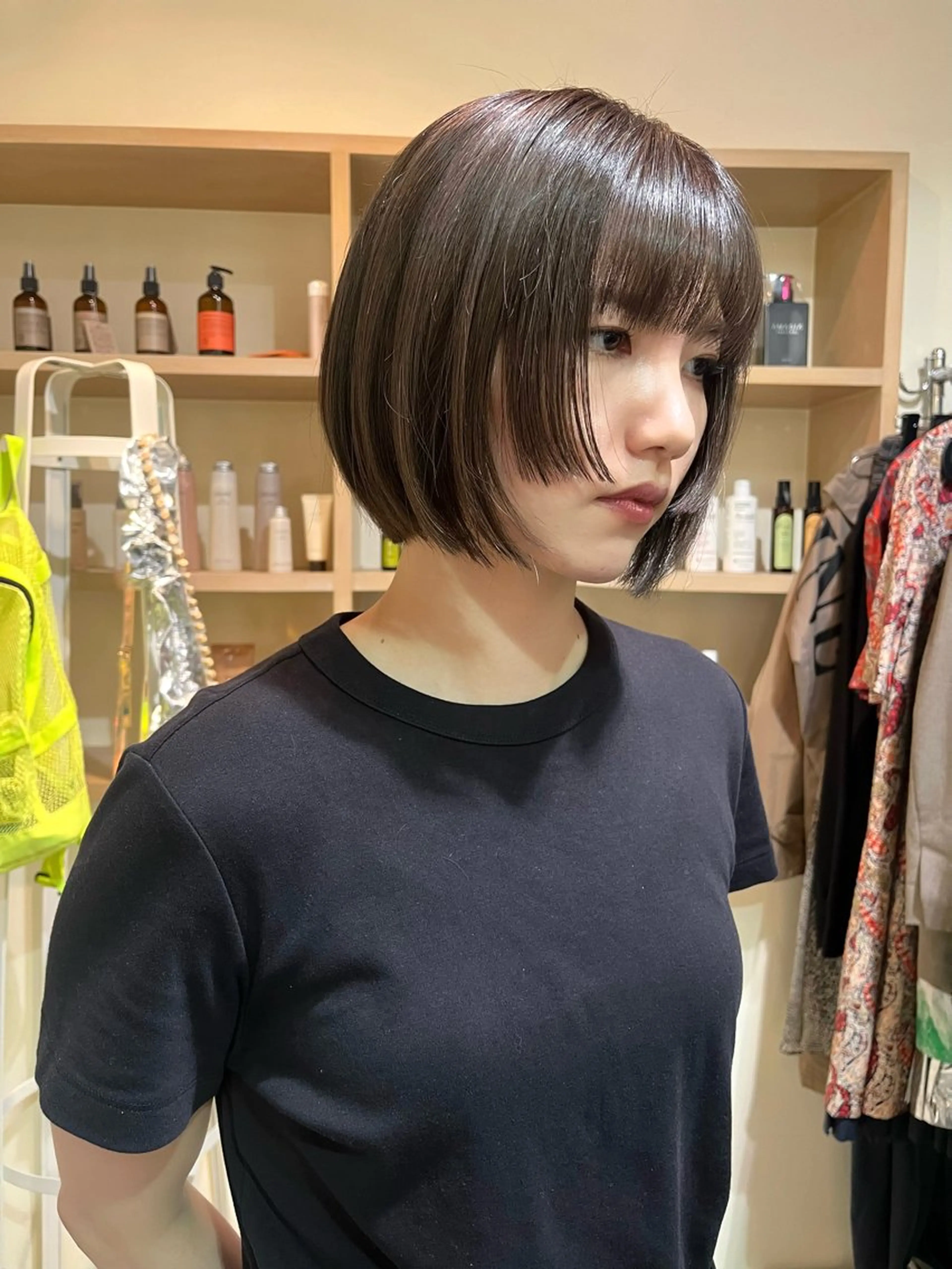 ミディアム 顔周りカット 姫カット カットモデル募集🤍 🐇anzuのヘアスタイル