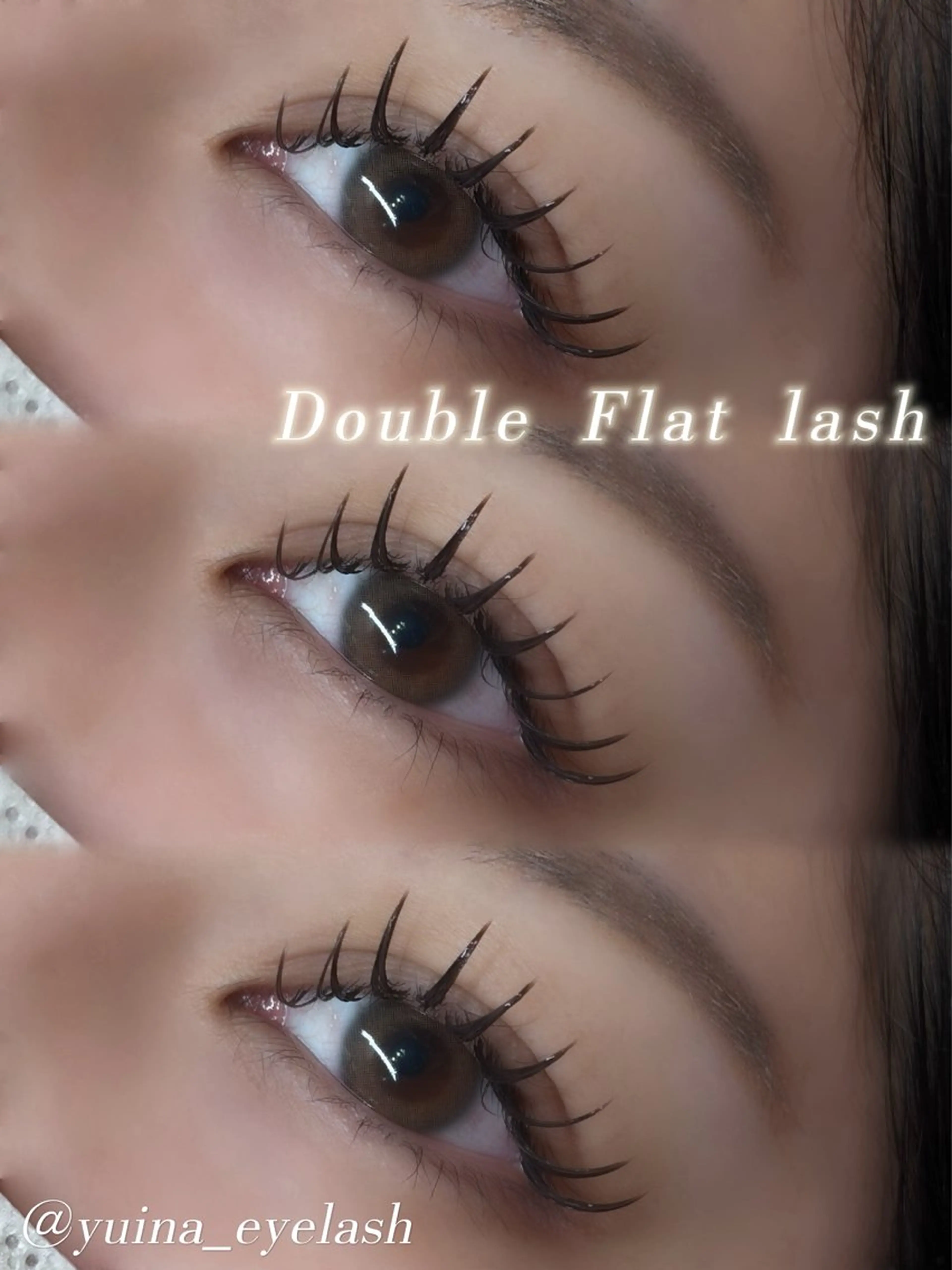 マツエク・マツパ フラットラッシュ 仲本 唯愛のマツエク・マツパデザイン