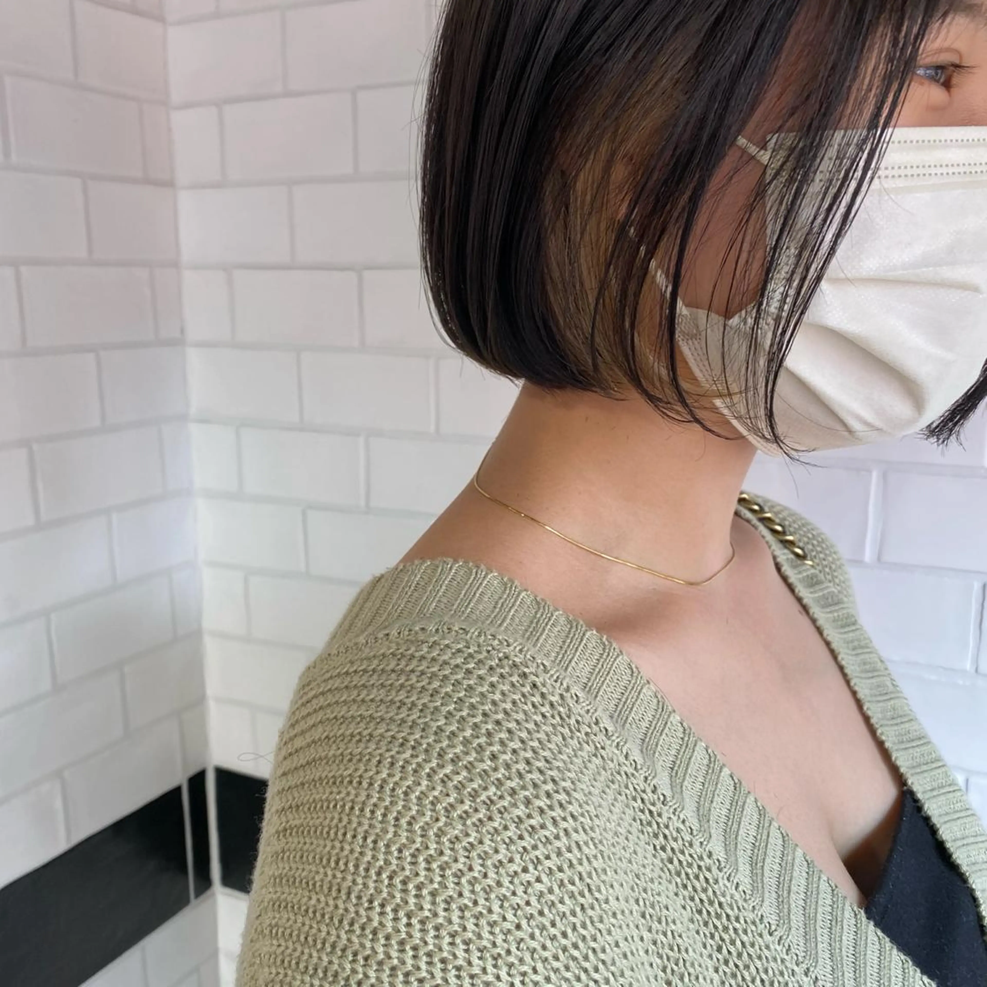 ショート io濱川 遥のヘアスタイル