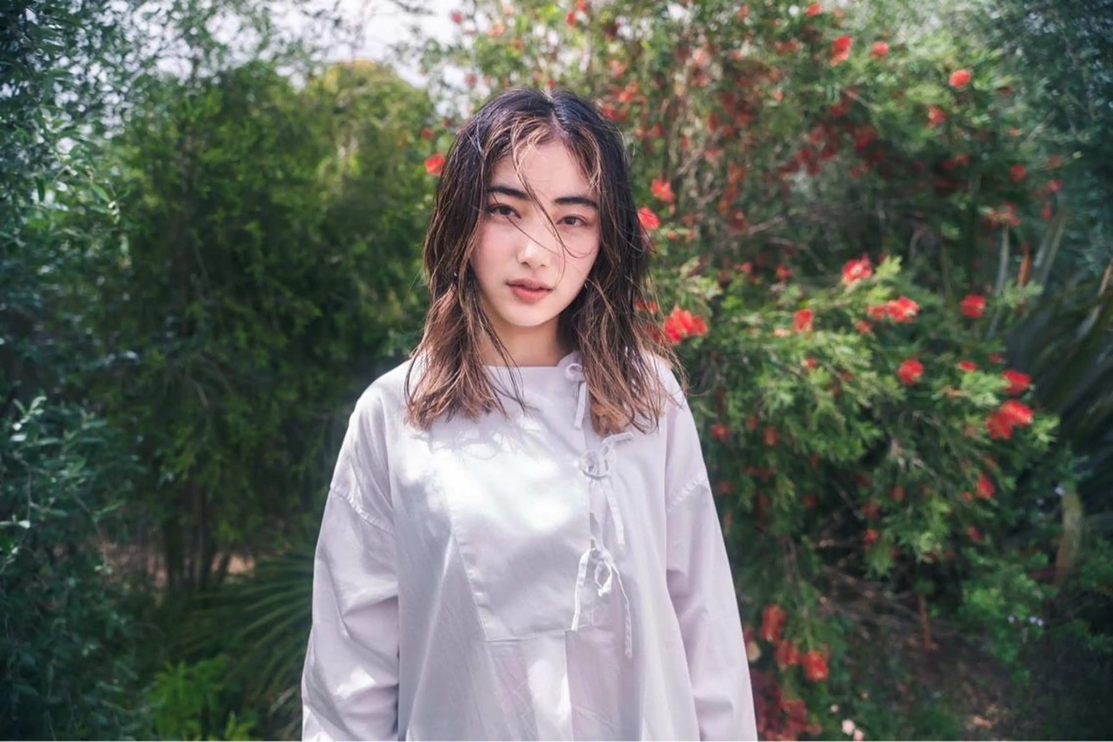 セミロング カラー パーマ 💛🤍U too e’s 鎌倉🧸のヘアスタイル