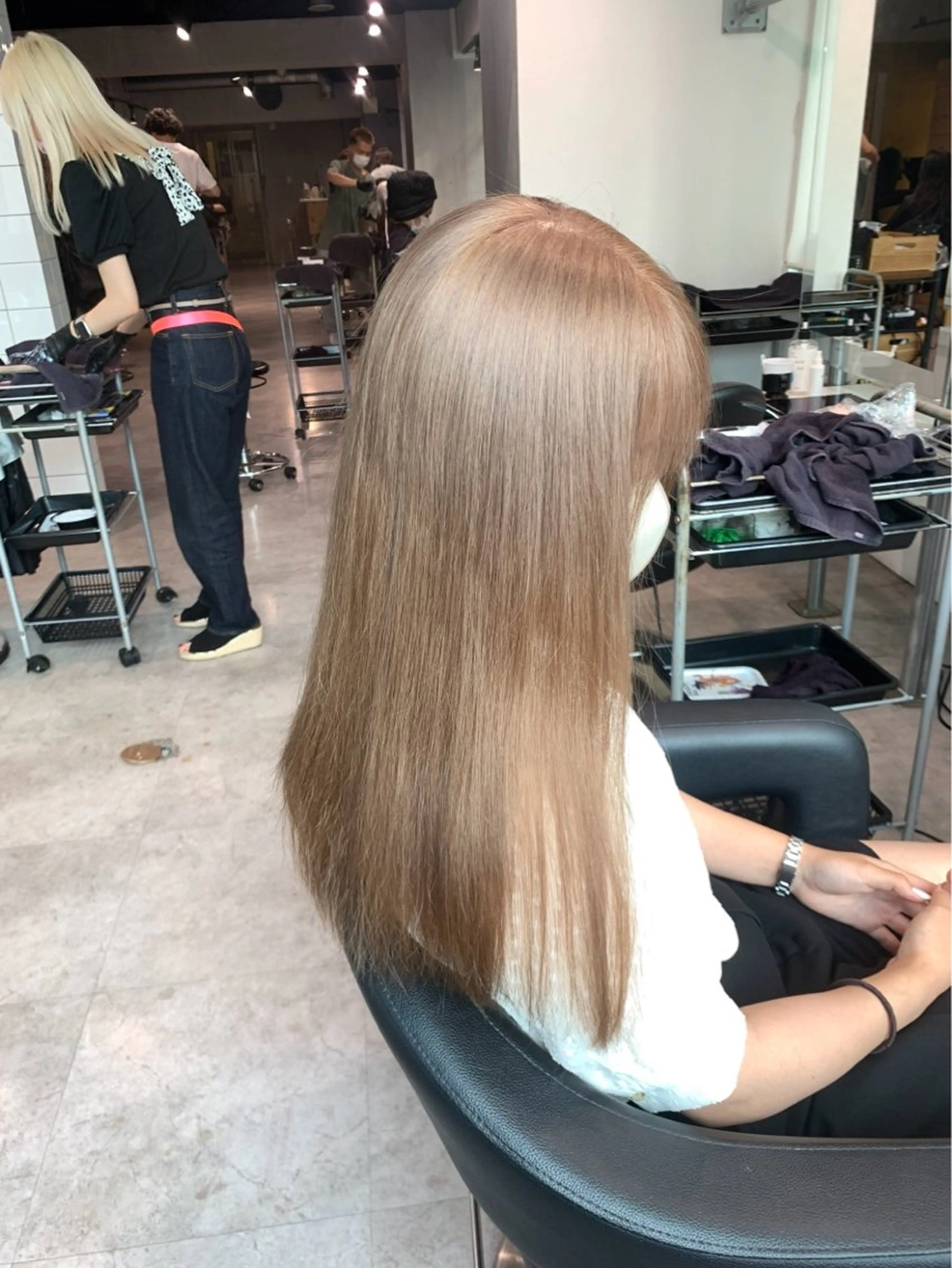 ロング 髪質改善 NAMI🤎ブラウン &ミルクティー🤍のヘアスタイル