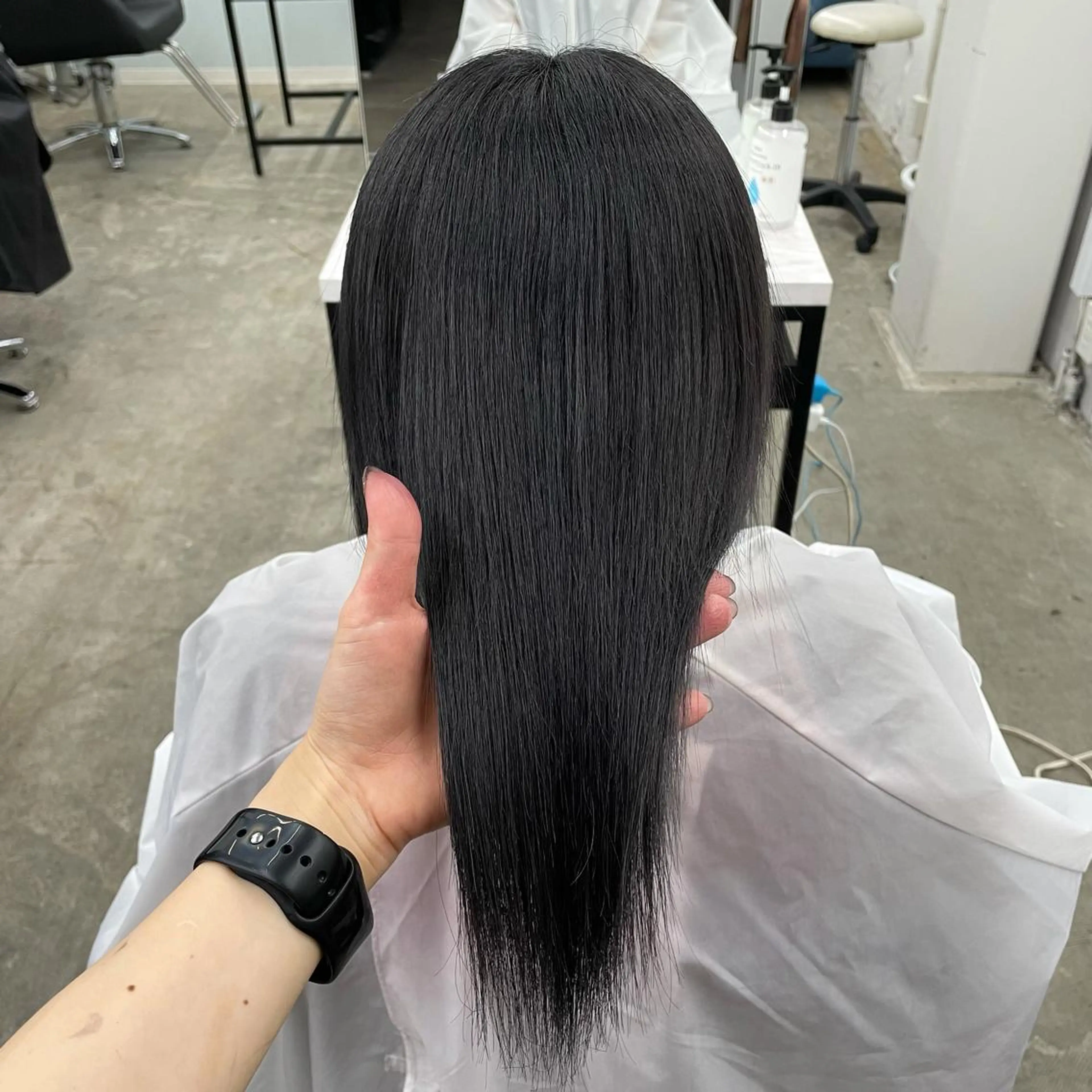 セミロング カラー シールエクステ バレイヤージュ ミストバング ダブルカラー  フェイスフレーミング ヘアカラー トリートメント ヘッドスパ 🧡艶髪ちゅるん髪 🫧🧡YUKI❄️のヘアスタイル