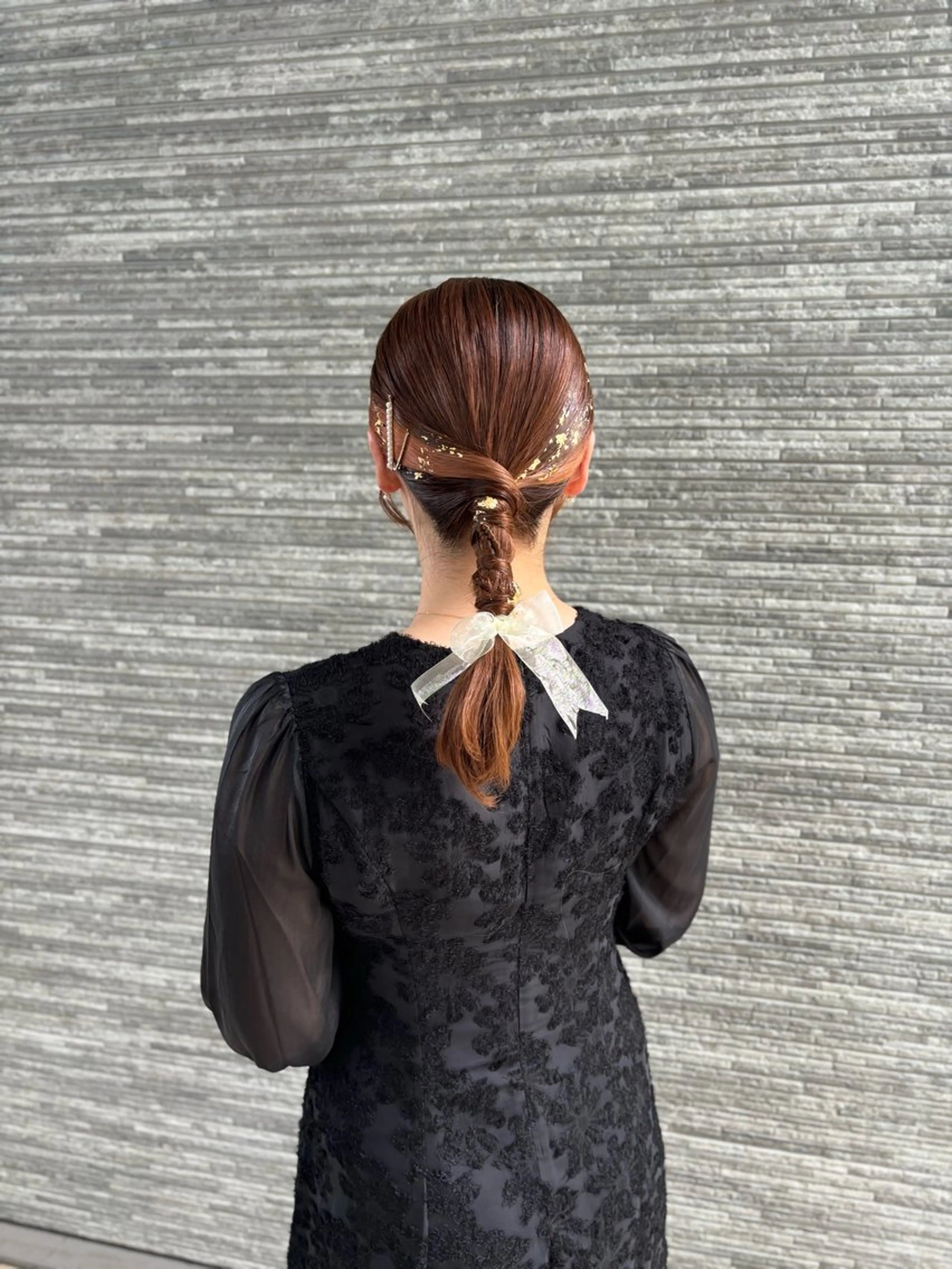 セミロング ヘアアレンジ たんの さゆのヘアスタイル