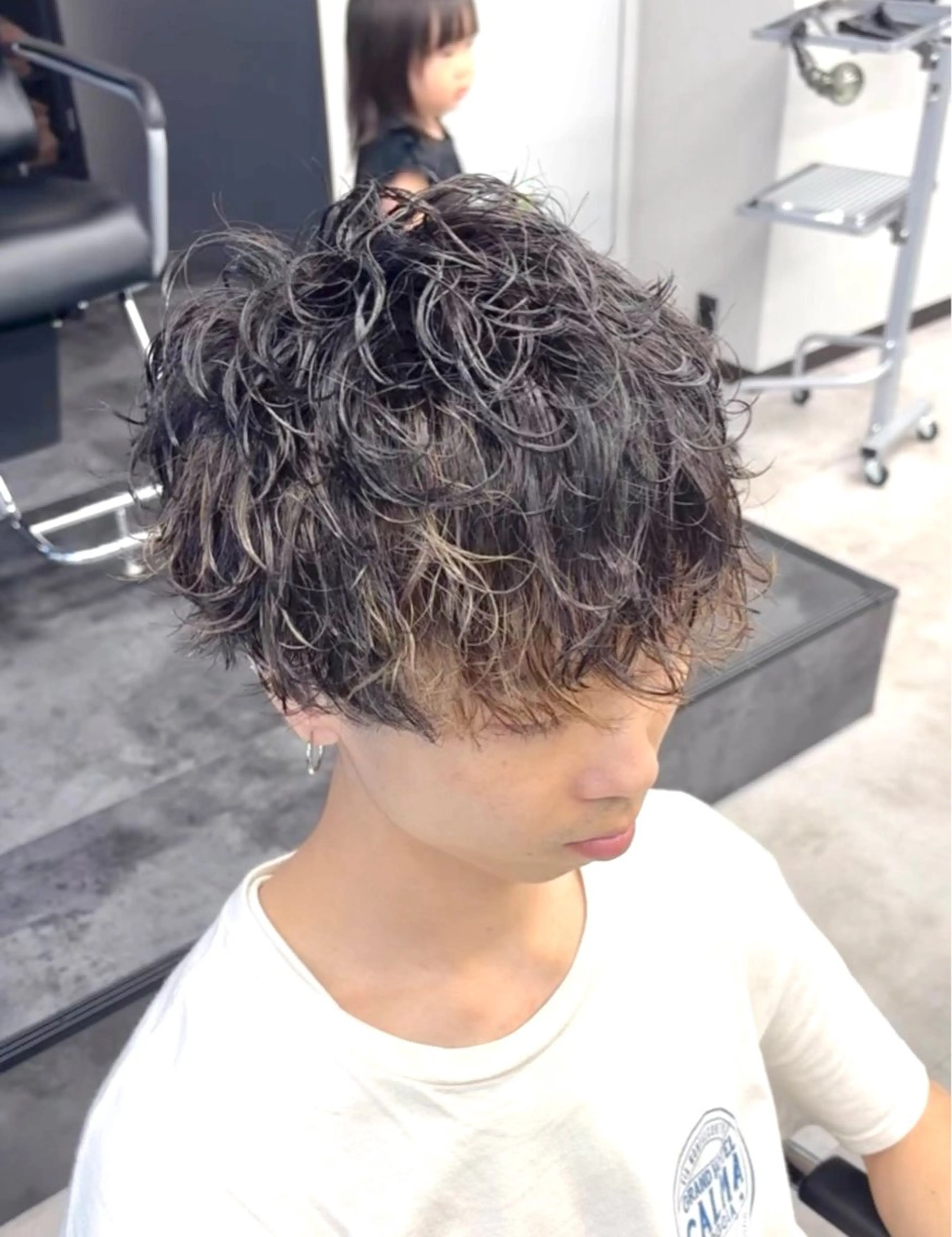 ショート パーマ メンズ メンズパーマ メンズサロン/戸塚駅 東口3分/冨田大輝のヘアスタイル