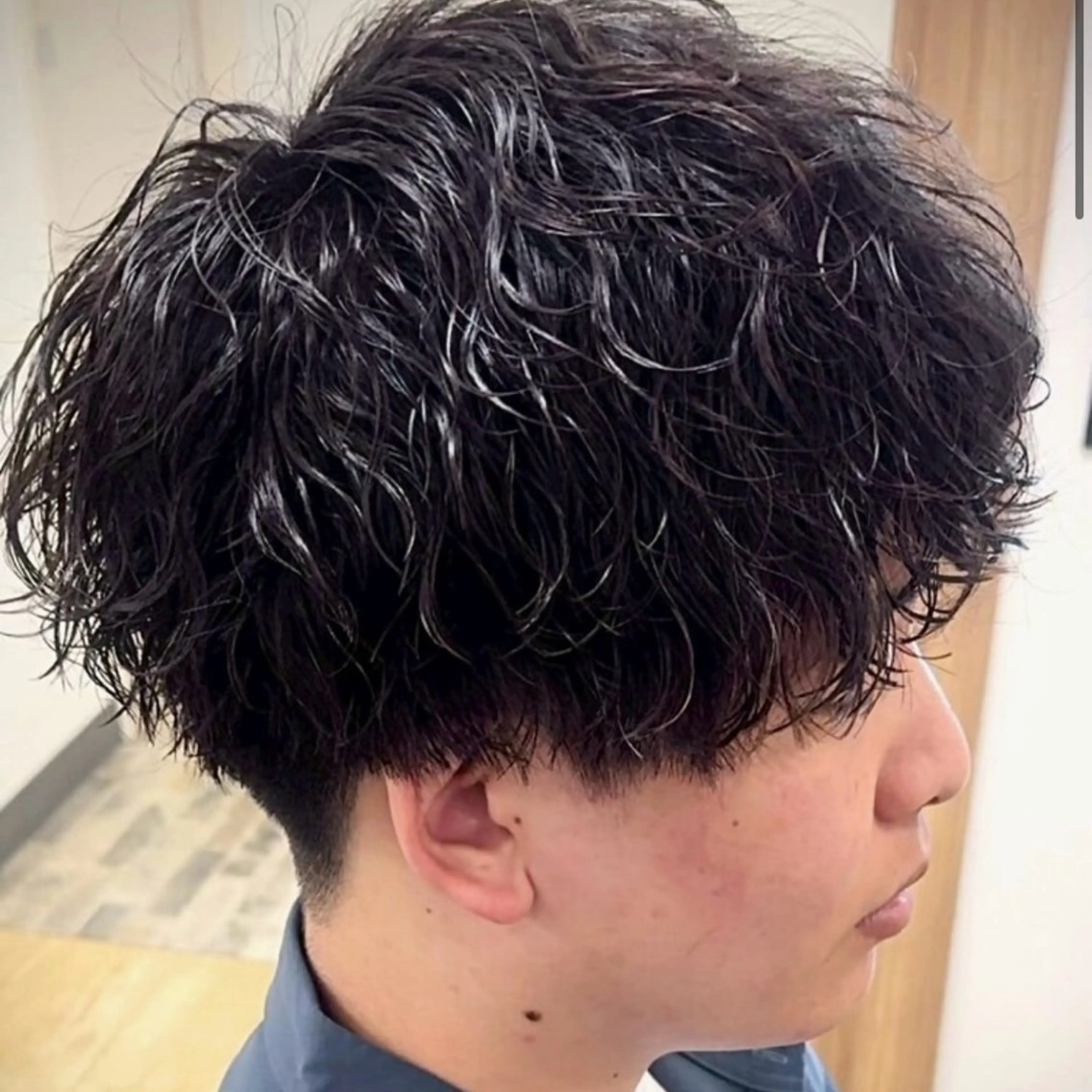 パーマ メンズ メンズパーマ 波巻きパーマ カット パーマ 安部 真弘のヘアスタイル