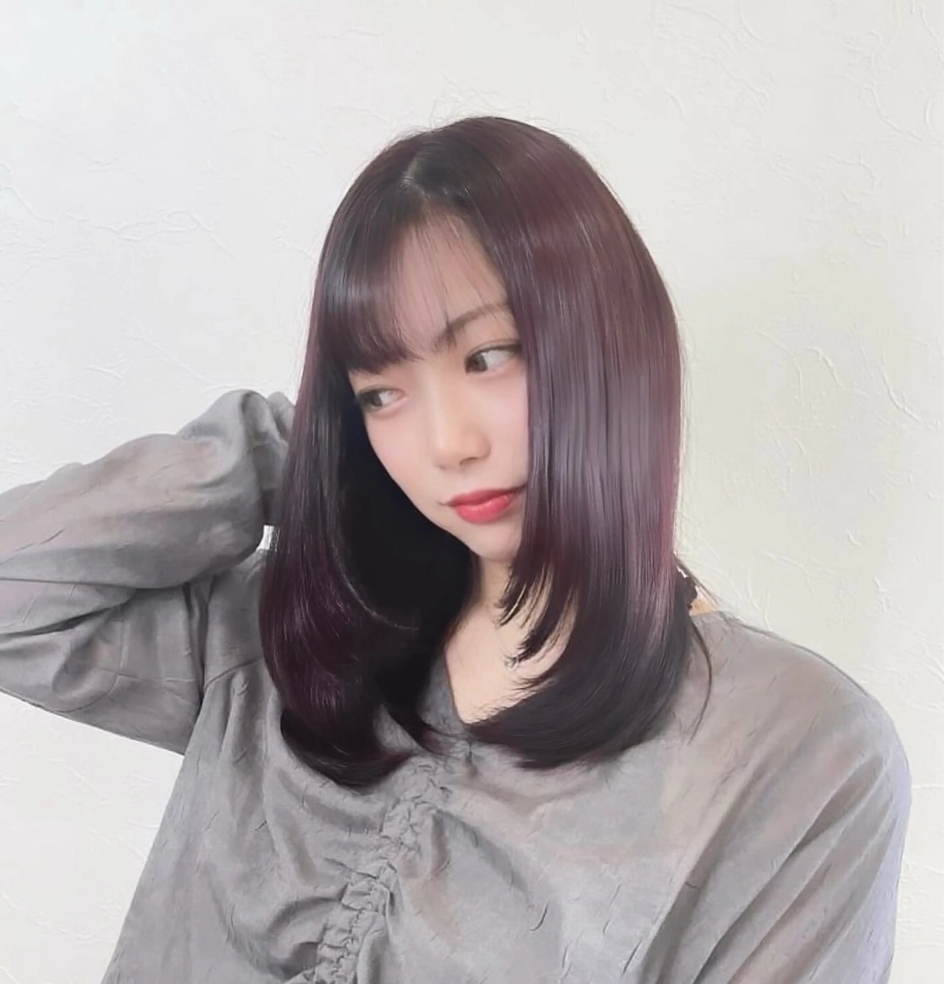 セミロング カット ヘアカラー トリートメント soleil所属・今川達也/美髪 /お悩み改善のヘアスタイル