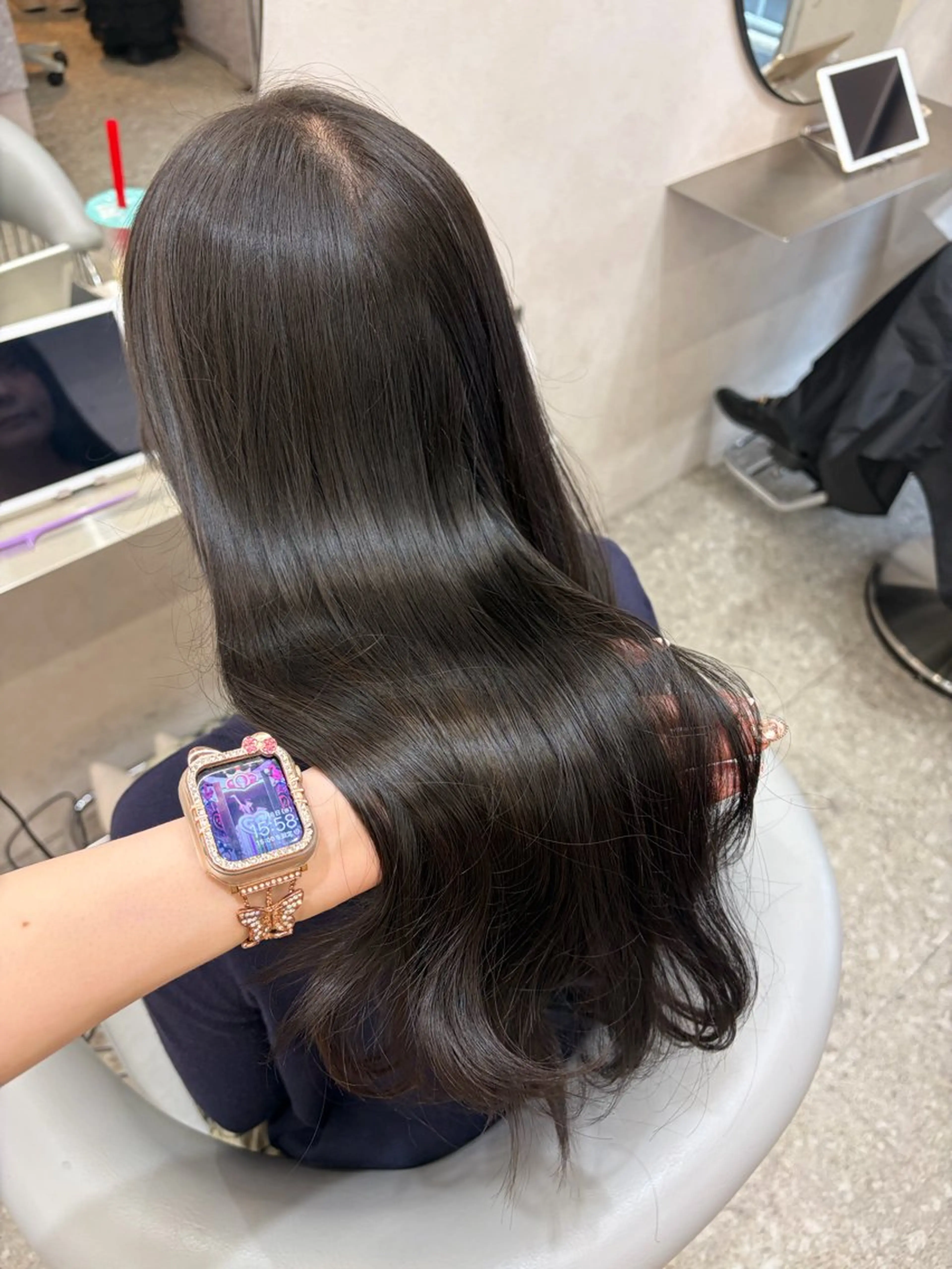 ロング カラー ヘアカラー トリートメント Rio🎀ブリーチ なし透明感♡のヘアスタイル