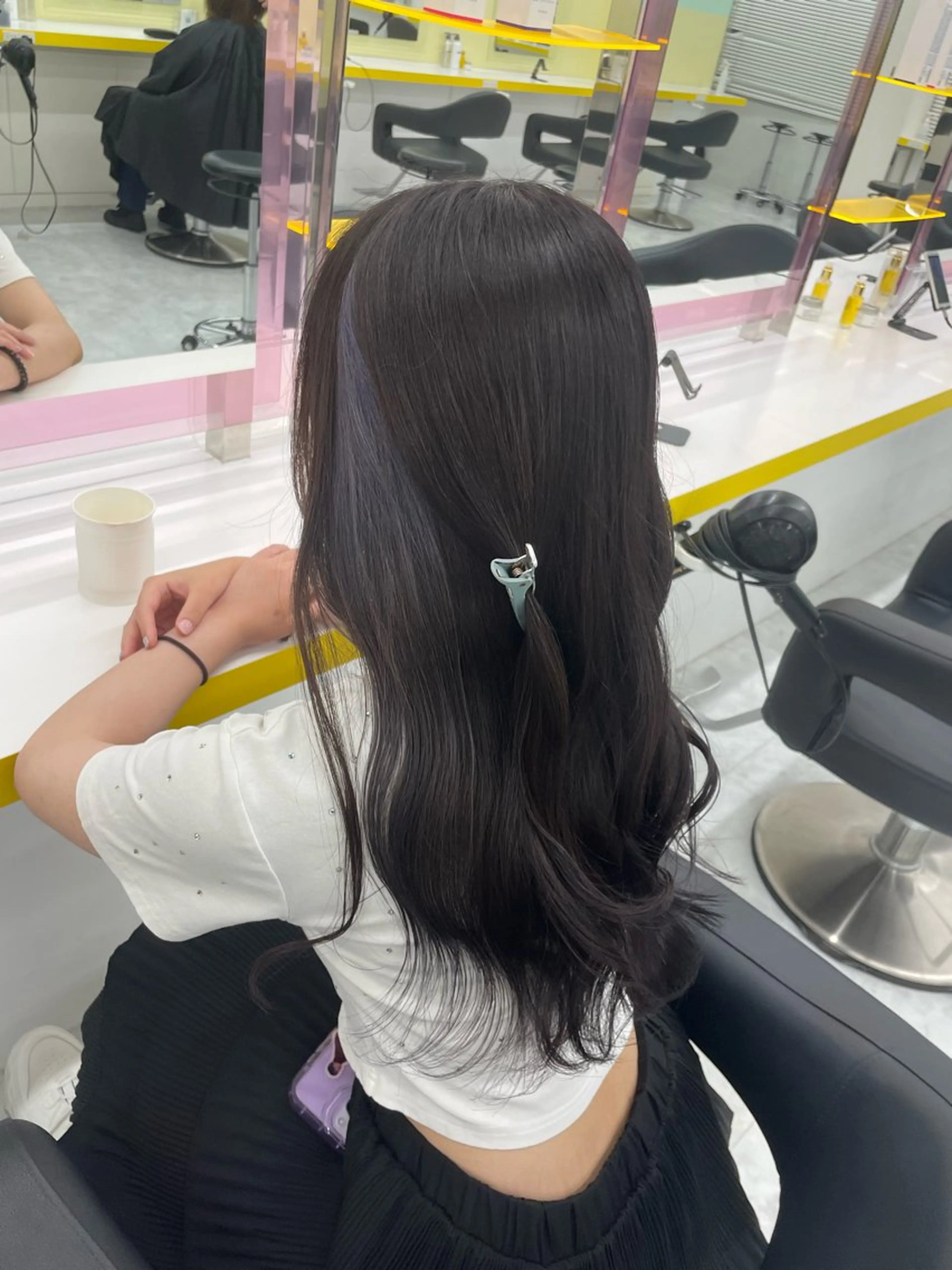 ロング カラー ヘアカラー トリートメント ヘッドスパ ヘアセット 🦋色落ち綺麗カラー メンズYUZU🦋‪のヘアスタイル