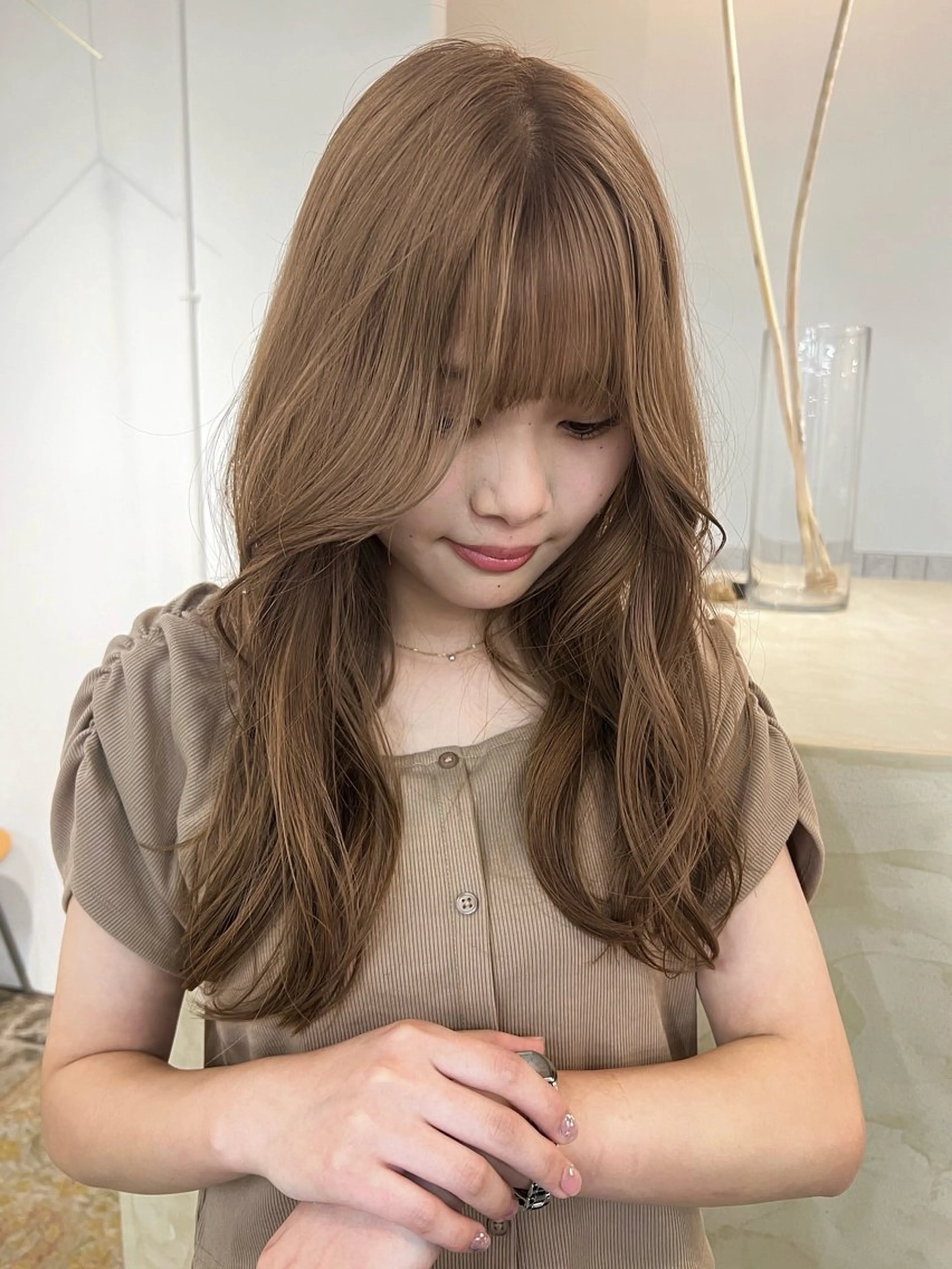 ロング カラー ヘアカラー Terve. 赤松 メイのヘアスタイル