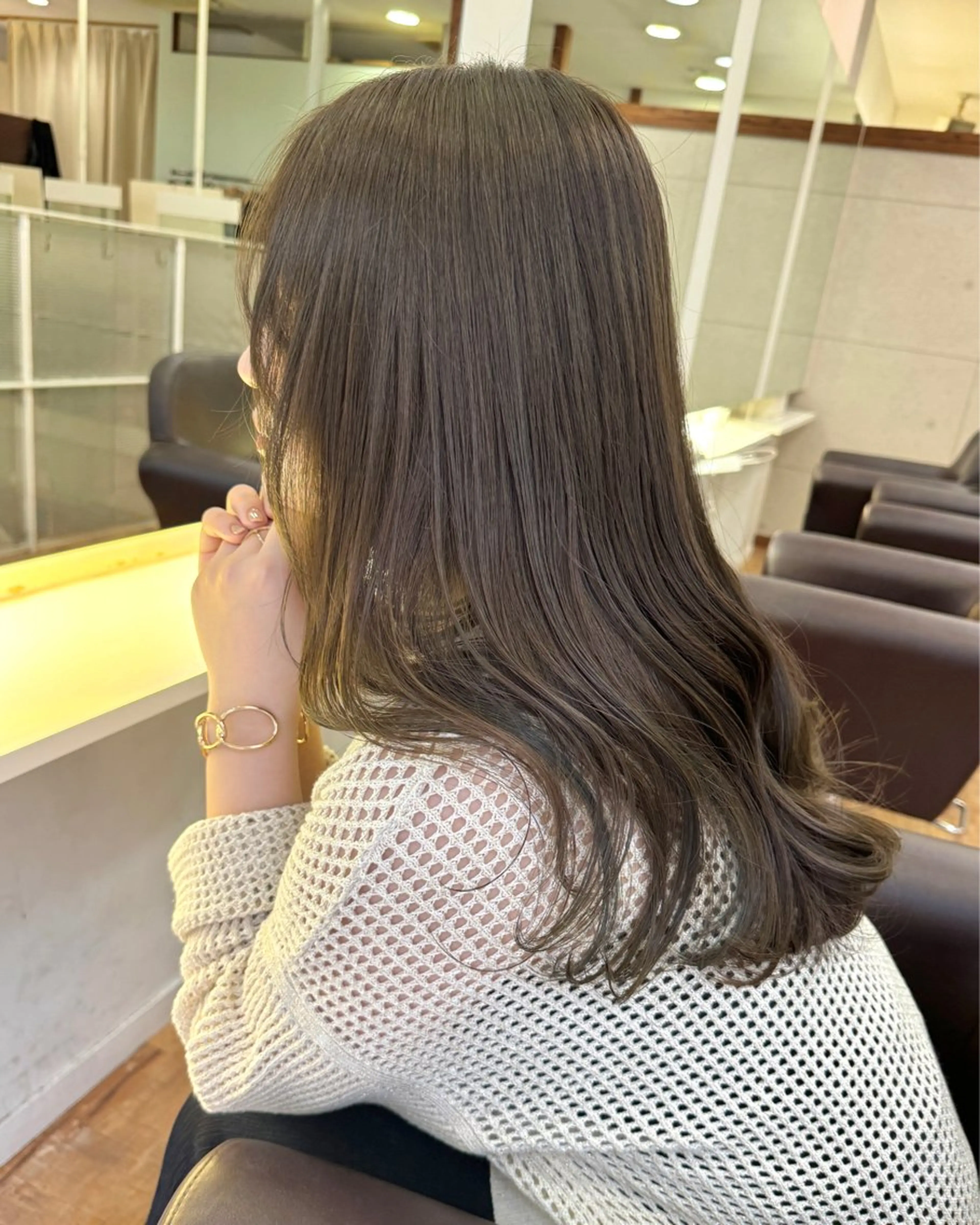 セミロング ほさか しんごのヘアスタイル