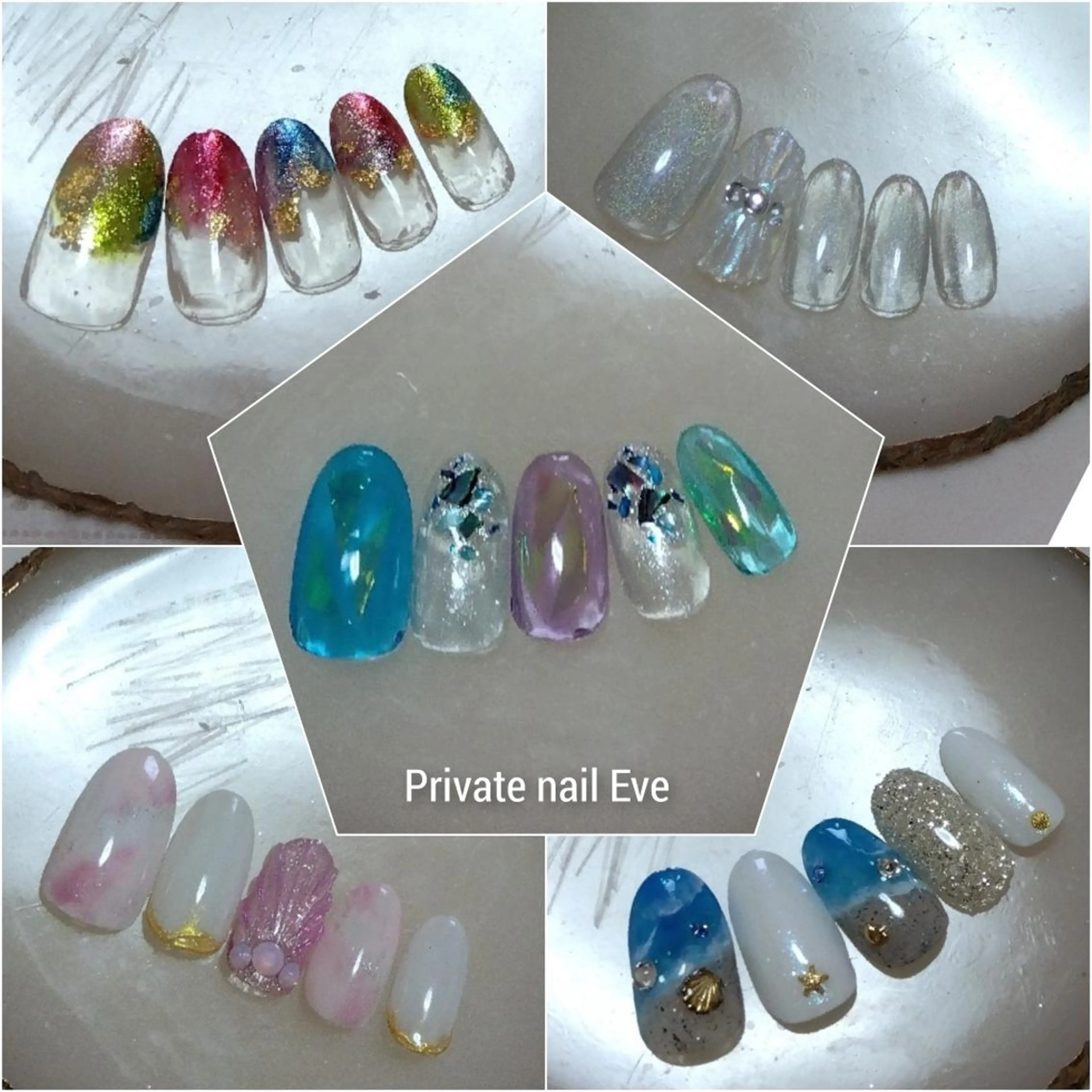 ネイル 氷ネイル・うるうるネイル ニュアンスネイル ぷっくりネイル ヨーヨーネイル ハンドネイル ネイル junkoのネイルデザイン