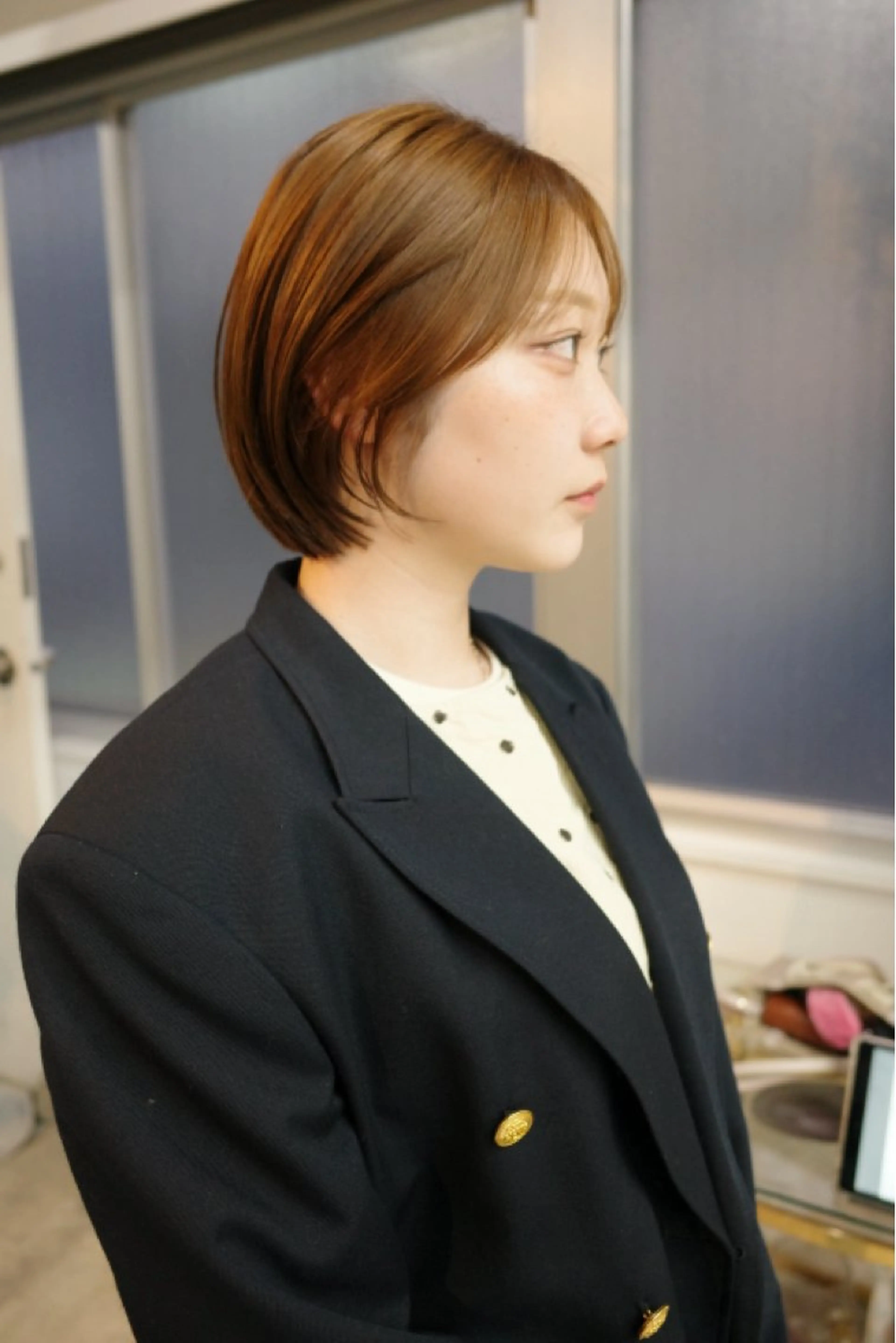 ショート ボブ ショートヘア カット トリートメント palve/レイヤー /パーマ/熊谷翔のヘアスタイル